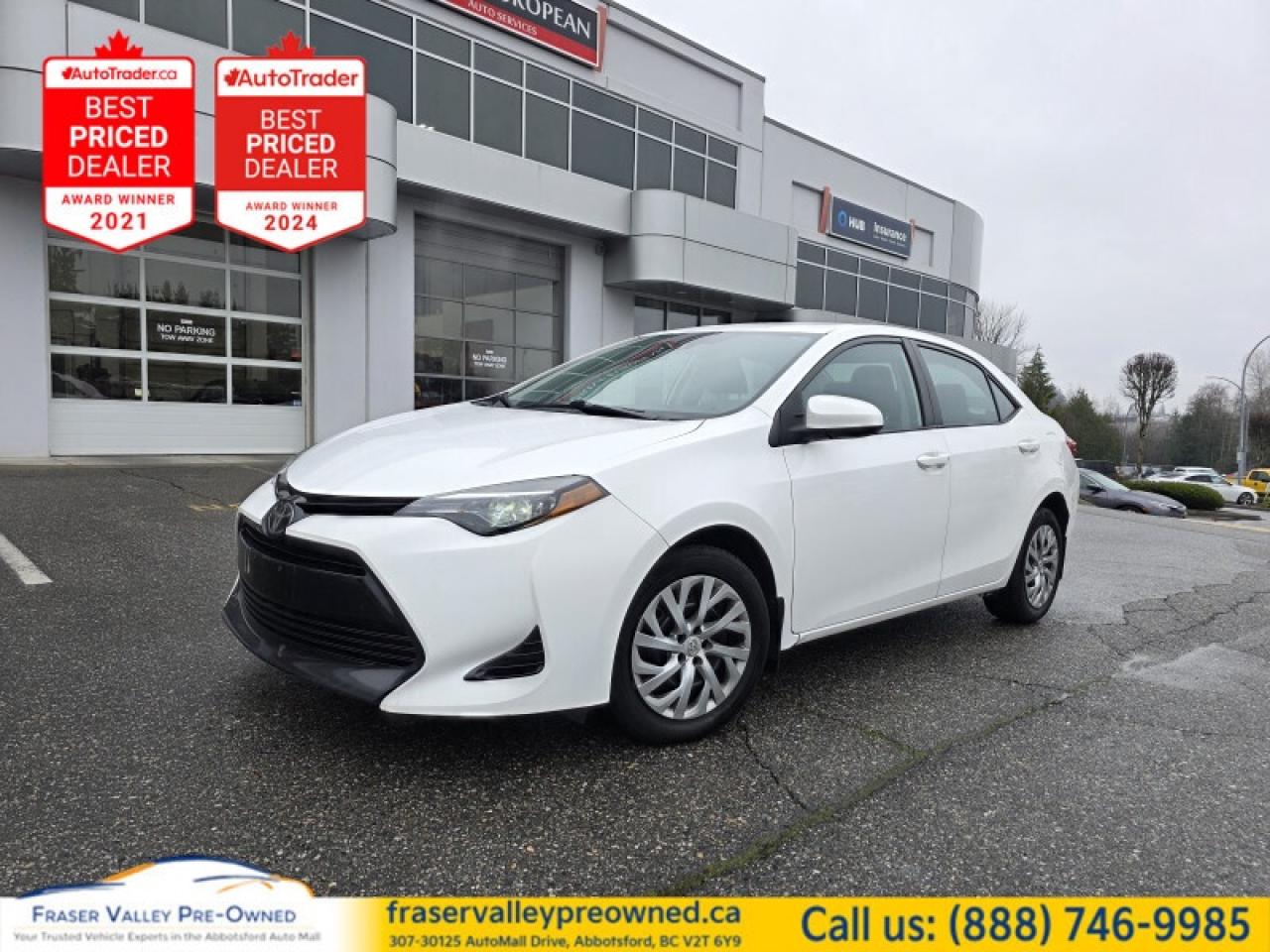 Used 2018 Toyota Corolla CE  Local, Fresh Trade, Back-Up Cam, Heated Seats for sale in Abbotsford, BC