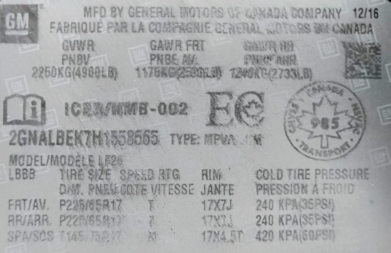 2017 Chevrolet Equinox LS Front-wheel Drive Automatic Photo