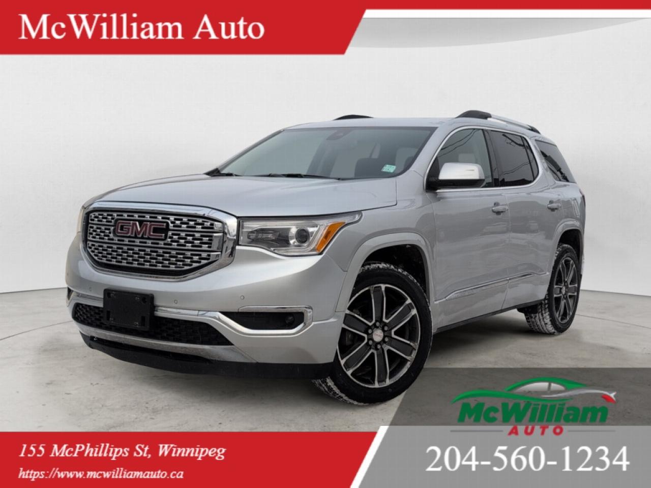 Used 2018 GMC Acadia Denali AWD | HTD & VENT STS | BOSE SOUND | PAN ROOF | 3RD ROW | for sale in Winnipeg, MB