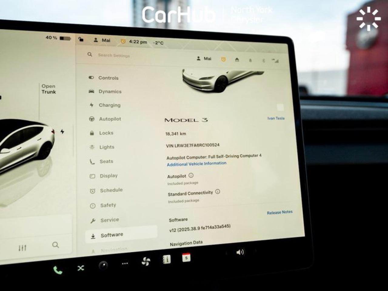 2024 Tesla Model 3 RWD Panoroof Navigation Heated Seats & Wheel AutoPilot Photo