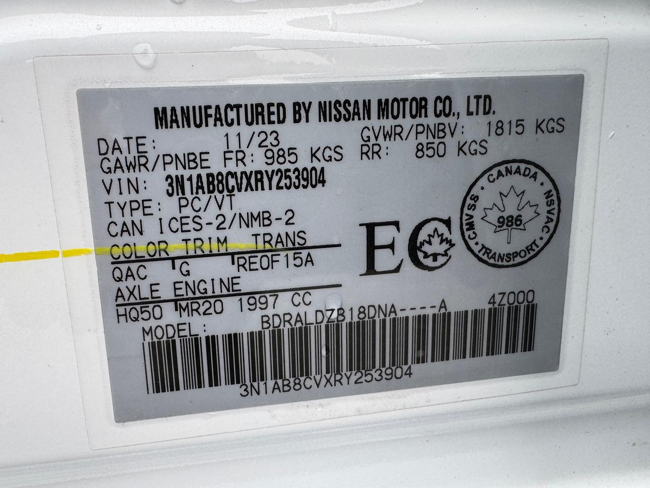 2024 Nissan Sentra SV+NO FEES! LIKE NEW+ONE OWNER+CLEAN CARFAX Photo