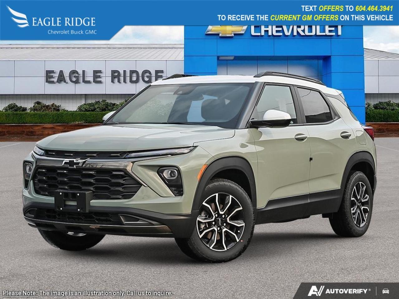 New 2026 Chevrolet TrailBlazer ACTIV heated front seats, start/stop functionality, emergency braking, forward collision alert, front pedestrian braking, lane keep assist, USB ports, Apple CarPlay, and Android Auto. for sale in Coquitlam, BC