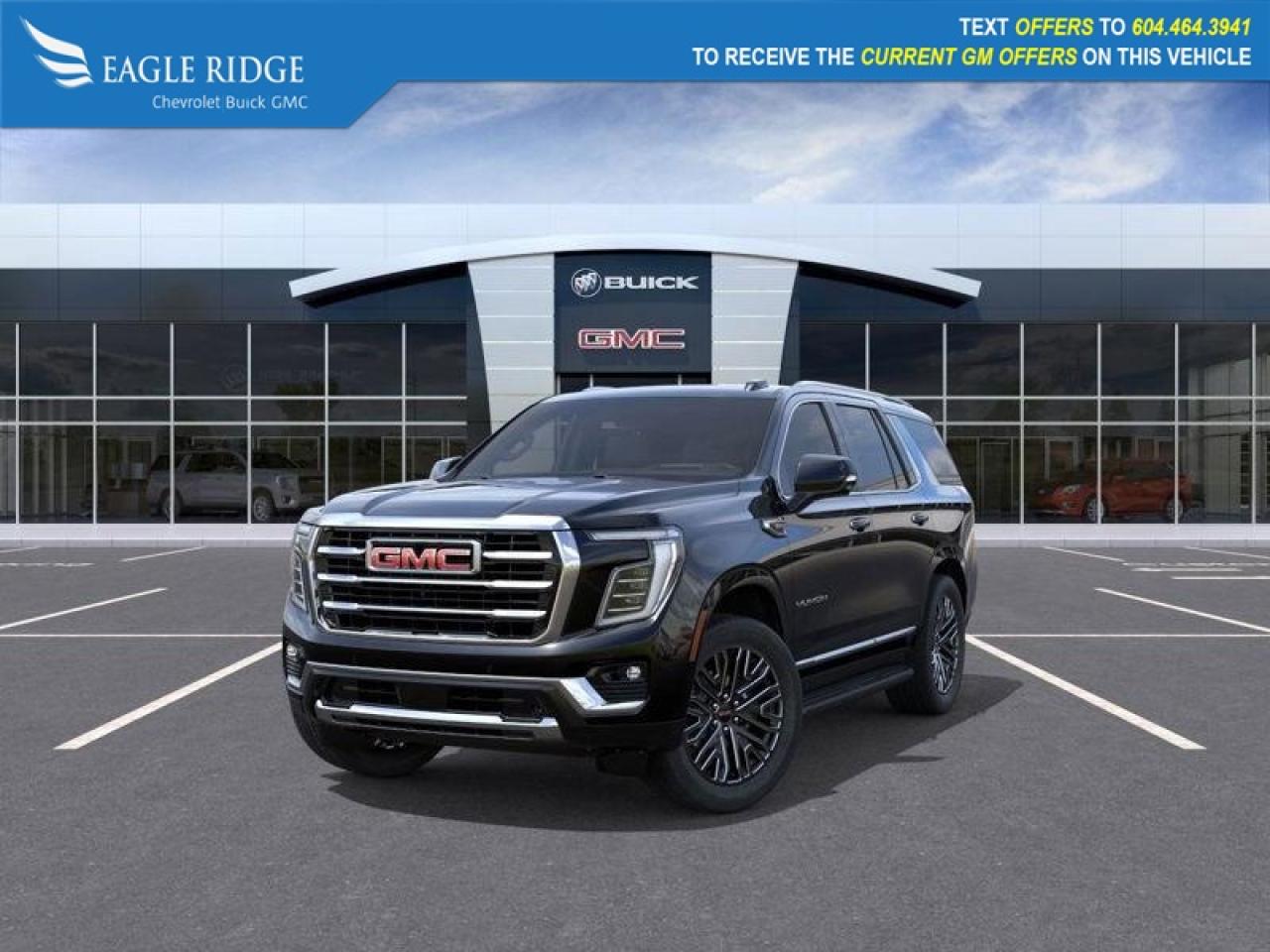 New 2026 GMC Yukon Elevation 16.8-inch infotainment LCD, 11-inch driver display, Google Built-in, WiFi compatibility, wireless charging, wireless smartphone connectivity, Bose audio system, rear media system, hands-free Super Cru for sale in Coquitlam, BC
