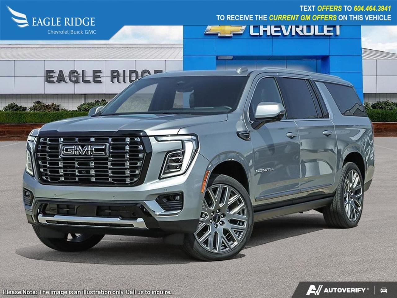 New 2026 GMC Yukon XL Denali Ultimate WiFi compatibility, wireless charging, wireless smartphone connectivity, Bose audio, rear media system, hands-free Super Cruise compatibility, digital rearview mirror, enhanced trailering assistance, for sale in Coquitlam, BC
