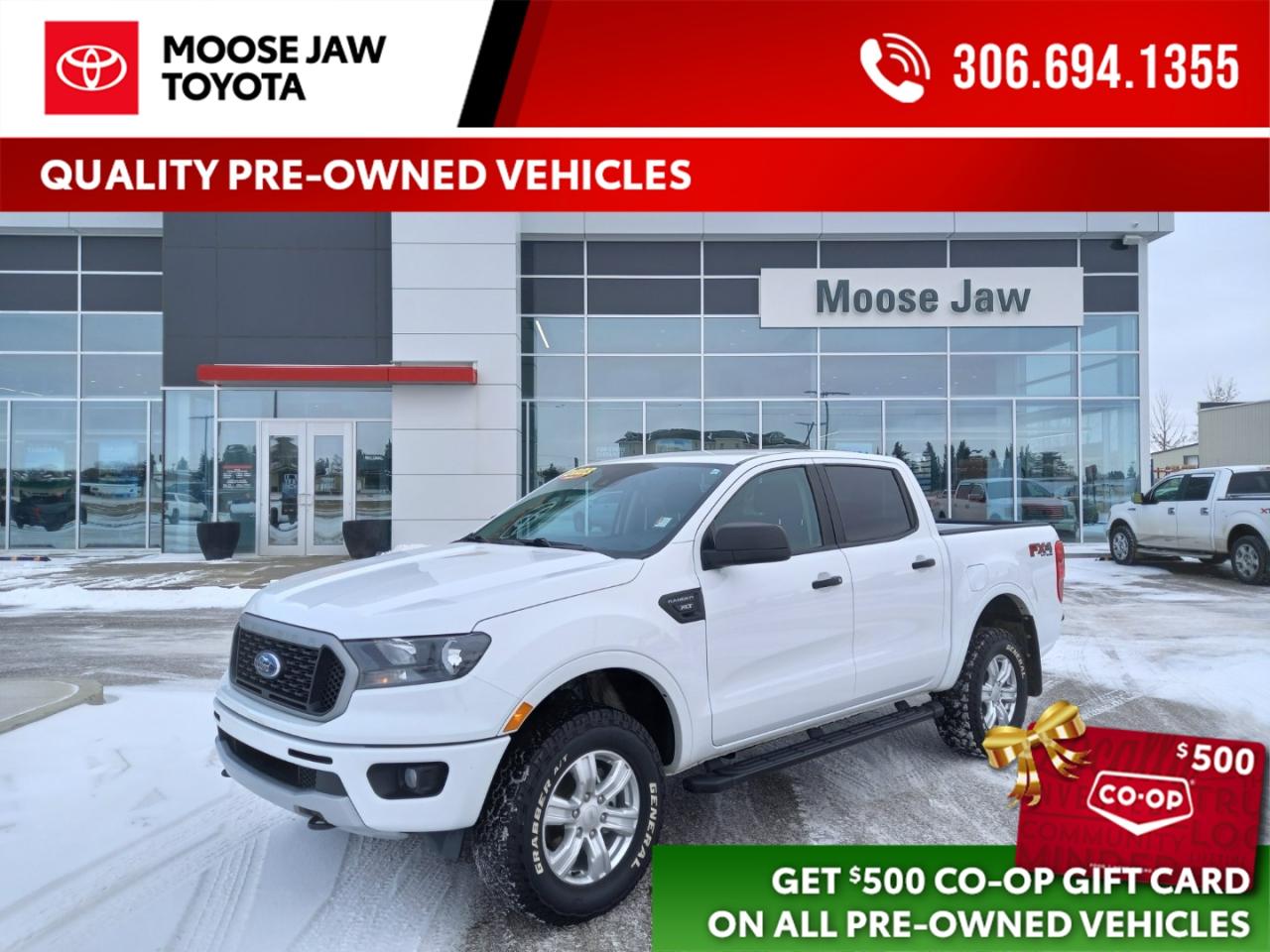 Used 2023 Ford Ranger XLT Low mileage and adventure-ready. Equipped with the FX4 Off-Road Package, this Ranger offers rugged capability and modern tech. for sale in Moose Jaw, SK