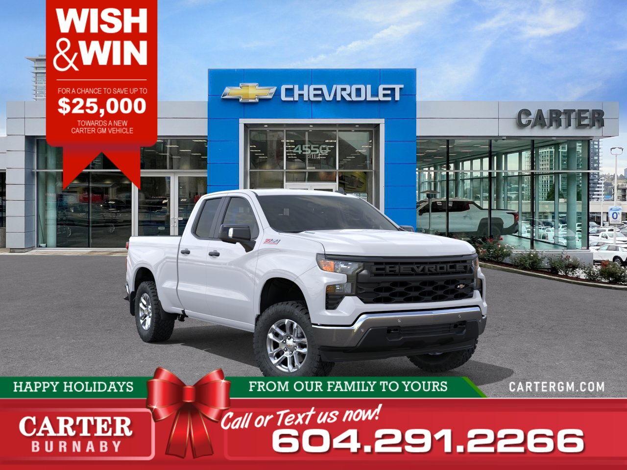 New 2026 Chevrolet Silverado 1500 WORK TRUCK 4WD | WISH & WIN - SAVE UP TO $25,000! for sale in Burnaby, BC