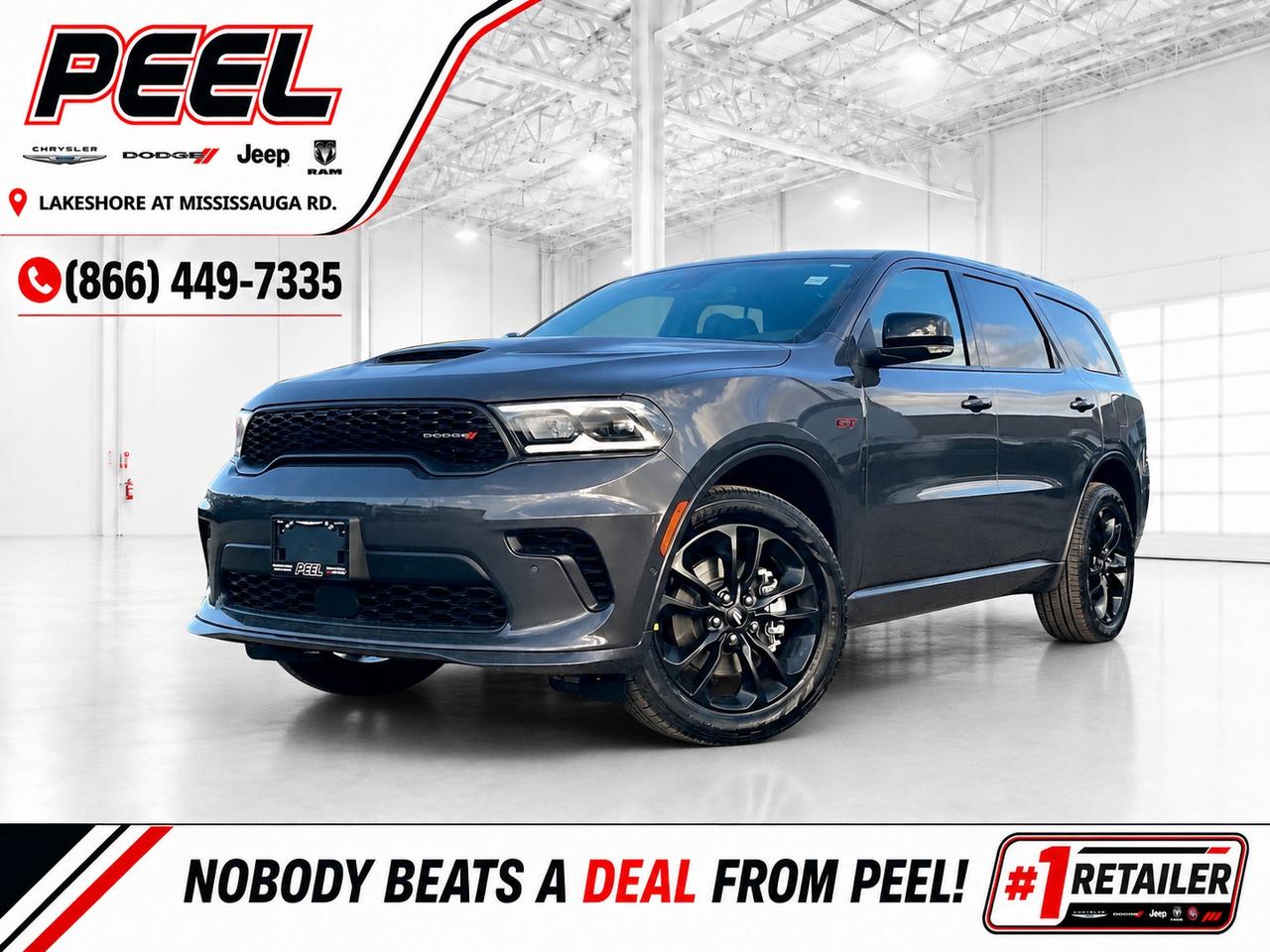 Engage & Explore with Peel Chrysler, Canadas #1 Stellantis FCA Retailer, 9 years in a row! Whether youre inquiring about our latest offers and specials on New or Used Cars, Trucks, SUVS, or seeking guidance, 1-866-652-6197 connects you directly. Dive deeper online or connect with our team to navigate your automotive journey seamlessly. WE TAKE ALL TRADES & CREDIT. WE SHIP ANYWHERE IN CANADA! OUR TEAM IS READY TO SERVE YOU 7 DAYS! *FREE CarFax (click the link above to check it out at no cost to you!)* ______________________________________________________ Peel Chrysler A Trusted Destination: Based in Mississauga, Port Credit, Ontario, we proudly serve customers from all corners of Ontario and Canada including Toronto, Oakville, North York, Richmond Hill, Ajax, Hamilton, Niagara Falls, Brampton, Thornhill, Scarborough, Vaughan, London, Windsor, Cambridge, Kitchener, Waterloo, Brantford, Sarnia, Pickering, Huntsville, Milton, Woodbridge, Maple, Aurora, Newmarket, Orangeville, Georgetown, Stouffville, Markham,