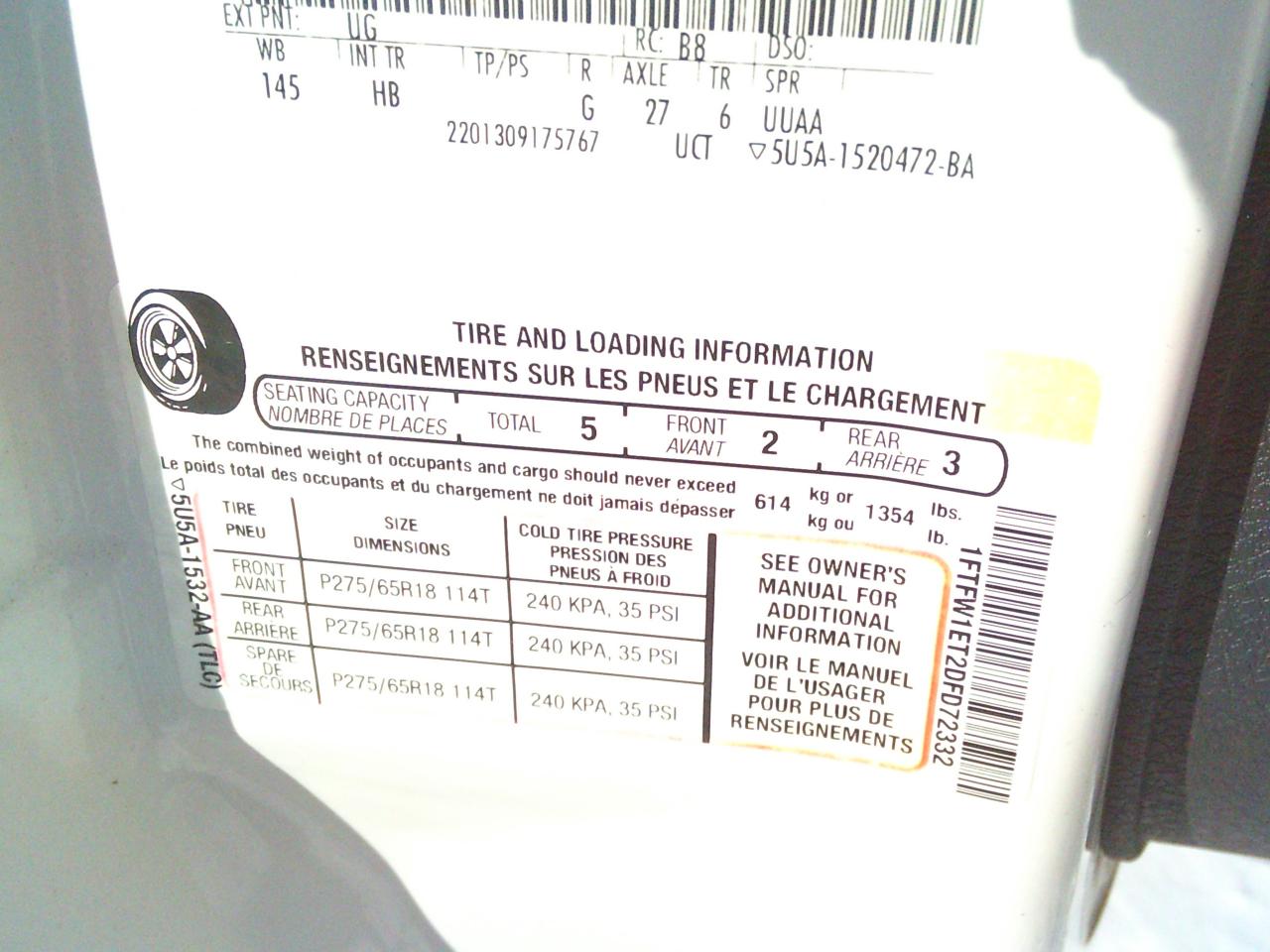 2013 Ford F-150 4WD SuperCrew 145  Lariat Photo