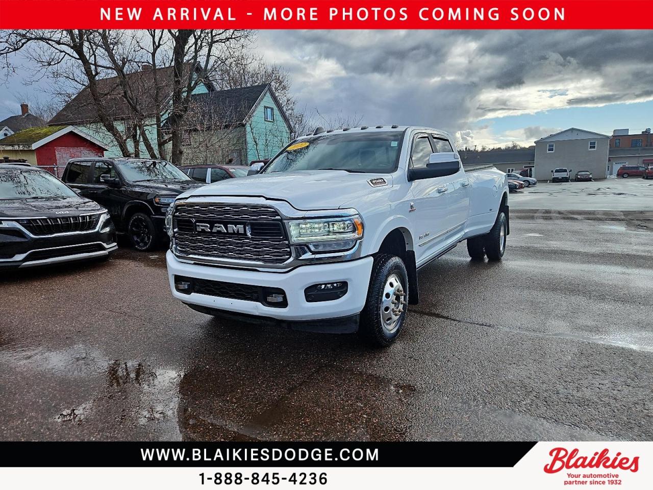 2022 Ram 3500 | Limited Trim Loaded Diesel Power

This accident-free 2022 Ram 3500 Limited combines heavy-duty capability with luxury and tech. With 109,214 km and a 6.7L Cummins turbo diesel engine, it is built to handle serious towing, hauling, and long-distance travel in total comfort.

Key Features:

6.7L Cummins Turbo Diesel with 4x4 and Dual Rear Wheels

Premium leather ventilated front bucket seats

12-inch Uconnect 5 touchscreen with navigation

Heated and cooled front seats plus heated rear seats

Heavy-Duty Snowplow Prep Group and 50-gallon fuel tank

360L SiriusXM audio system with Apple CarPlay and Android Auto

This Ram 3500 is ready for any journey, blending performance, comfort, and modern features. Contact Blaikies Dodge for more details or to schedule a test drive today. Enjoy the convenience of viewing a free CarFax report without submitting personal information. Visit Blaikies Dodge for more details or click to schedule a test drive!