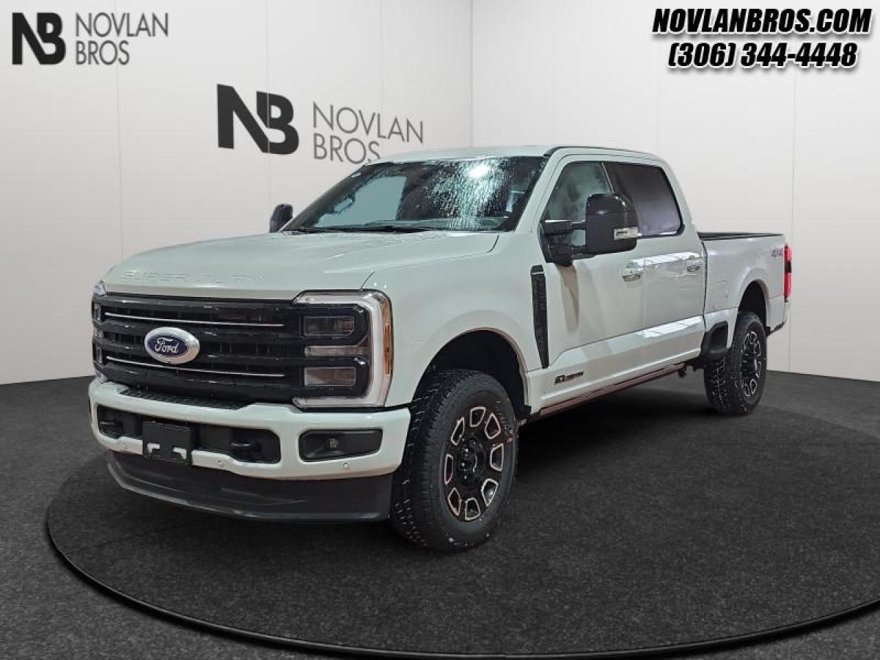 <b>Power Stroke, Leather Seats!</b><br> <br> <br> <br>Check out our great inventory of new vehicles at Novlan Brothers!<br> <br>For hauling, towing, and getting the job done, look no further than this rugged F-350. <br> <br>The most capable truck for work or play, this heavy-duty Ford F-350 never stops moving forward and gives you the power you need, the features you want, and the style you crave! With high-strength, military-grade aluminum construction, this F-350 Super Duty cuts the weight without sacrificing toughness. The interior design is first class, with simple to read text, easy to push buttons and plenty of outward visibility. This truck is strong, extremely comfortable and ready for anything.<br> <br>This Avalanche sought after diesel Crew Cab 4X4 pickup has a 10 Speed Automatic transmission and is powered by a 475HP 6.7L 8 Cylinder Engine. <br> <br> Our F-350 Super Dutys trim level is Platinum. This F-350 Platinum is embellished with chrome exterior accents and unique exterior styling, with power running boards, adaptive cruise control, a drivers heads-up display and retractable rear steps, along with Platinum-themed leather-trimmed heated and ventilated front seats with power adjustment, memory function and lumbar support, a heated leather-wrapped steering wheel, voice-activated dual-zone automatic climate control, power-adjustable pedals, a sonorous 8-speaker Bang & Olufsen audio system, and two 120-volt AC power outlets. This truck is also ready to get busy, with equipment such as class V towing equipment with a hitch, trailer wiring harness, a brake controller and trailer sway control, beefy suspension with heavy duty shock absorbers, power extendable trailer style mirrors, up-fitter switches, and LED headlights with front fog lamps and automatic high beams. Connectivity is handled by a 12-inch infotainment screen powered by SYNC 4, bundled with Apple CarPlay, Android Auto, inbuilt navigation, and SiriusXM satellite radio. Safety features also include lane keeping assist with lane departure warning, a surround camera system, pre-collision assist with automatic emergency braking and cross-traffic alert, blind spot detection, rear parking sensors, forward collision mitigation, and a cargo bed camera. This vehicle has been upgraded with the following features: Power Stroke, Leather Seats.<br><br> View the original window sticker for this vehicle with this url <b><a href=http://www.windowsticker.forddirect.com/windowsticker.pdf?vin=1FT8W3BT7TED21051 target=_blank>http://www.windowsticker.forddirect.com/windowsticker.pdf?vin=1FT8W3BT7TED21051</a></b>.<br> <br>To apply right now for financing use this link: <a href=http://novlanbros.com/credit/ target=_blank>http://novlanbros.com/credit/</a><br><br> <br/> Total  rebate of $2000 is reflected in the price.   Incentives expire 2026-02-02.  See dealer for details. <br> <br><br> Come by and check out our fleet of 20+ used cars and trucks and 50+ new cars and trucks for sale in Paradise Hill.  o~o
