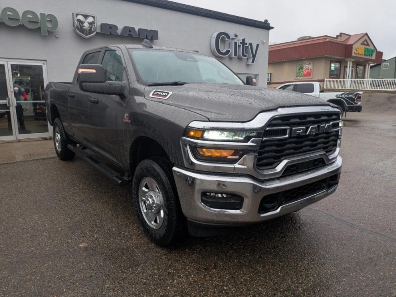 <p>The 2026 Ram 2500 Tradesman is a rugged and dependable heavy-duty pickup truck engineered to deliver exceptional diesel performance towing capability and everyday durability. Powered by the legendary 6.7L Cummins turbo diesel inline-6 engine producing an impressive 430 horsepower this truck is built to confidently handle demanding workloads heavy hauling and long-distance towing with ease. Equipped with a capable 4x4 drivetrain the Ram 2500 Tradesman is ready for Alberta winters rough job sites and challenging road conditions without compromise.</p><p>The spacious Crew Cab configuration provides generous interior room for passengers and gear making it ideal for both work crews and family travel. Built with heavy-duty engineering and practical functionality throughout the Ram 2500 delivers the durability truck owners expect while maintaining a comfortable and confident driving experience. Combining Cummins diesel reliability proven Ram capability and serious heavy-duty performance the 2026 Ram 2500 Tradesman is built to tackle tough jobs day after day.</p><p>City Chrysler holds a high standard of service &amp excellence for our customers. We are located on the northside of highway 3 of Medicine Hat. Servicing areas from Swift Current to Lethbridge Brooks &amp Taber. Our legacy is to make sure our customers feel right at home as well as taken care of in the highest priority. We are known for being down to earth super friendly and very knowledgeable. We provide excellent customer service and if you are tired of high-pressure sales then City Chrysler is for you. Check out our Google reviews because they tell our story. Then give us a call send us an email or stop by and let us get to work for you! Bankruptcies No credit Bad credit Slow credit Dont sweat it! Get preapproved today!</p>