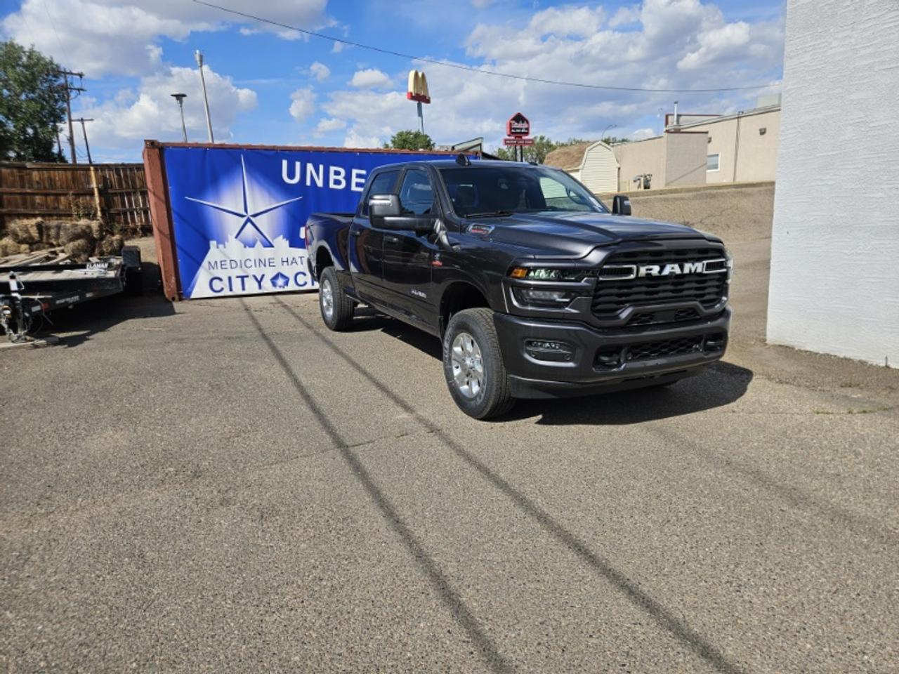 <p>The 2026 Ram 2500 Big Horn is a rugged and capable heavy-duty pickup truck engineered to deliver exceptional diesel performance impressive towing strength and everyday versatility. Powered by the legendary 6.7L Cummins turbo diesel inline-6 engine producing an impressive 430 horsepower this truck provides massive torque dependable hauling capability and proven durability for demanding workloads and long-distance towing. Equipped with a capable 4x4 drivetrain the Ram 2500 Big Horn is built to confidently handle Alberta winters job sites rough terrain and heavy trailers with ease.</p><p>The spacious Crew Cab configuration offers generous room for passengers and gear while delivering a comfortable interior equipped with modern technology and practical convenience features throughout. Its short box design balances excellent cargo versatility with easier maneuverability for daily driving and towing applications. Combining Cummins diesel reliability bold Big Horn styling and Ram&rsquos legendary heavy-duty engineering the 2026 Ram 2500 Big Horn delivers the ideal blend of capability comfort and rugged truck performance.</p><p>City Chrysler holds a high standard of service &amp excellence for our customers. We are located on the northside of highway 3 of Medicine Hat. Servicing areas from Swift Current to Lethbridge Brooks &amp Taber. Our legacy is to make sure our customers feel right at home as well as taken care of in the highest priority. We are known for being down to earth super friendly and very knowledgeable. We provide excellent customer service and if you are tired of high-pressure sales then City Chrysler is for you. Check out our Google reviews because they tell our story. Then give us a call send us an email or stop by and let us get to work for you! Bankruptcies No credit Bad credit Slow credit Dont sweat it! Get preapproved today!</p>