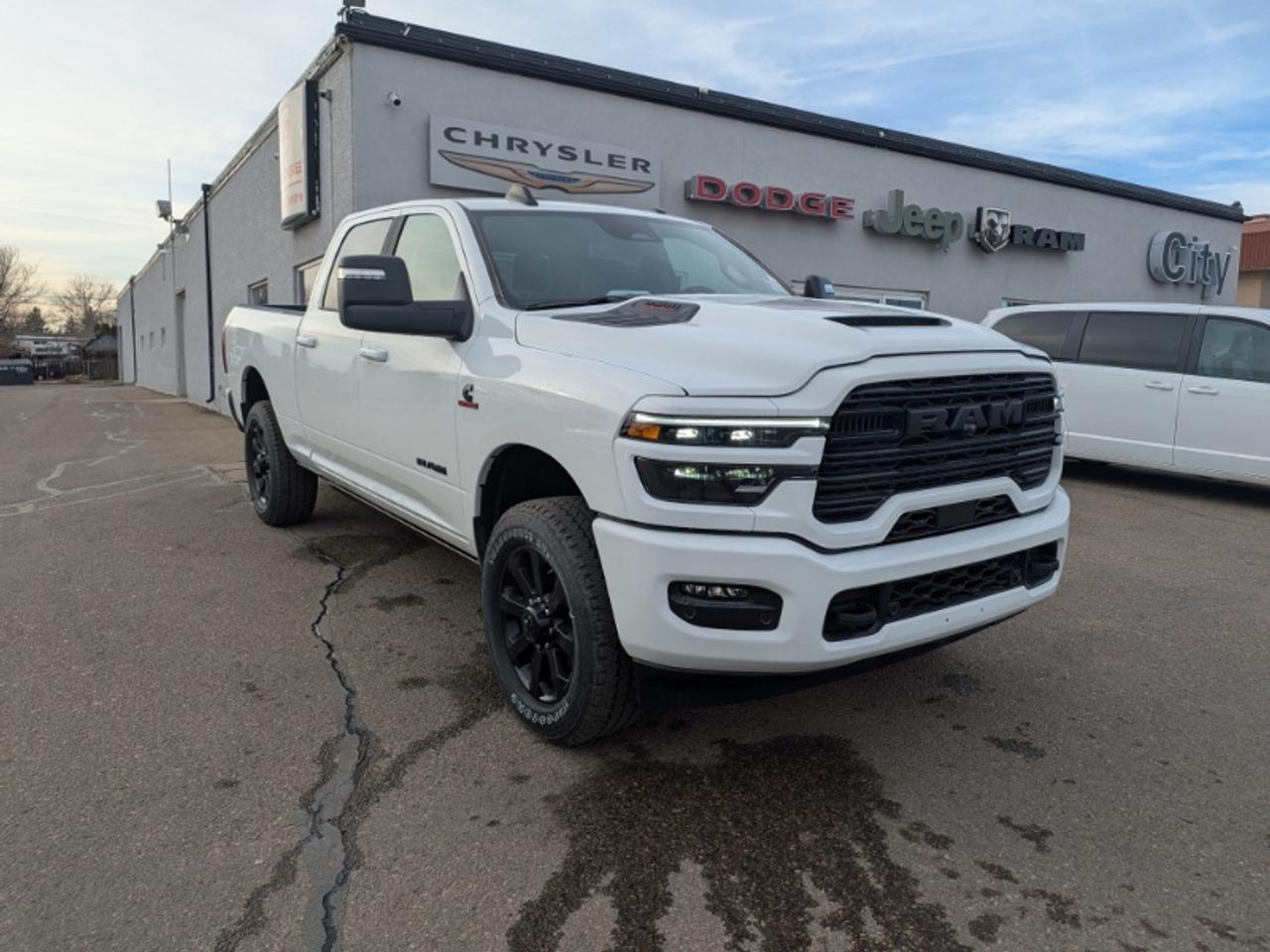 <p>The 2026 Ram 3500 Laramie is a premium heavy-duty pickup truck built to deliver exceptional capability refined comfort and serious diesel performance. Powered by the legendary 6.7L Cummins turbo diesel inline-6 engine producing an impressive 430 horsepower this truck offers outstanding towing strength dependable torque and the confidence needed for demanding workloads or long-distance hauling. Equipped with a proven 4x4 drivetrain the Ram 3500 Laramie is engineered to handle challenging terrain harsh Canadian winters and heavy-duty tasks with ease.</p><p>The spacious Crew Cab configuration provides a refined interior with premium comfort advanced technology and generous room for passengers and cargo. Its short box design offers excellent versatility while maintaining maneuverability for everyday driving and job site practicality. Combining luxury-level appointments with rugged heavy-duty capability the Ram 3500 Laramie delivers a smooth and confident driving experience whether towing equipment traveling the highway or heading out on weekend adventures.</p><p>City Chrysler holds a high standard of service &amp excellence for our customers. We are located on the northside of highway 3 of Medicine Hat. Servicing areas from Swift Current to Lethbridge Brooks &amp Taber. Our legacy is to make sure our customers feel right at home as well as taken care of in the highest priority. We are known for being down to earth super friendly and very knowledgeable. We provide excellent customer service and if you are tired of high-pressure sales then City Chrysler is for you. Check out our Google reviews because they tell our story. Then give us a call send us an email or stop by and let us get to work for you! Bankruptcies No credit Bad credit Slow credit Dont sweat it! Get preapproved today!</p>