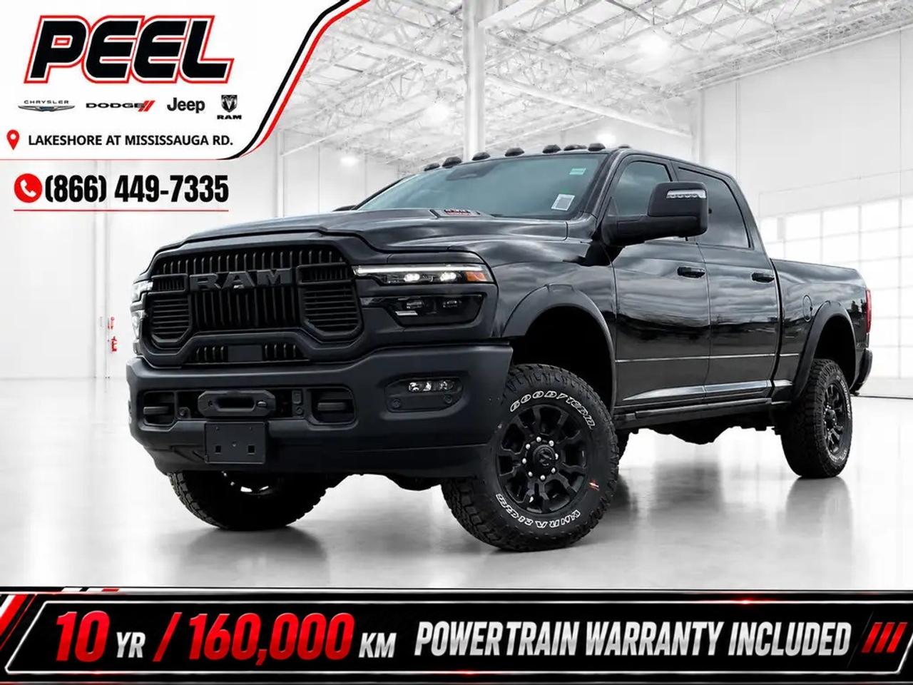 Canadas best full-size truck powertrain limited warranty is based on years and kilometer coverage offered and the latest available competitive information for 2026 model year full-size trucks (excluding BEVs). The new Limited Powertrain Warranty of 10 year/160,000-kilometre (whichever occurs first) is available exclusively to retail customers who purchase or lease any of the following new and previously unregistered 2026 Ram vehicles from an authorized Ram dealership in Canada: Ram 1500 (including RHO), Ram 2500, Ram 3500, Ram Cab Chassis, and ProMaster Van (excluding full battery electric vehicles). The warranty is not available to fleet customers and, except as otherwise required by applicable law (including, but not limited, for individuals residing in Quebec, Nova Scotia and Saskatchewan), is non-transferable and applies only to the original retail purchaser or lessee.Canadas best full-size truck powertrain limited warranty is based on years and kilometer coverage offered and the latest available competitive information for 2026 model year full-size trucks (excluding BEVs). The new Limited Powertrain Warranty of 10 year/160,000-kilometre (whichever occurs first) is available exclusively to retail customers who purchase or lease any of the following new and previously unregistered 2026 Ram vehicles from an authorized Ram dealership in Canada: Ram 1500 (including RHO), Ram 2500, Ram 3500, Ram Cab Chassis, and ProMaster Van (excluding full battery electric vehicles). The warranty is not available to fleet customers and, except as otherwise required by applicable law (including, but not limited, for individuals residing in Quebec, Nova Scotia and Saskatchewan), is non-transferable and applies only to the original retail purchaser or lessee.