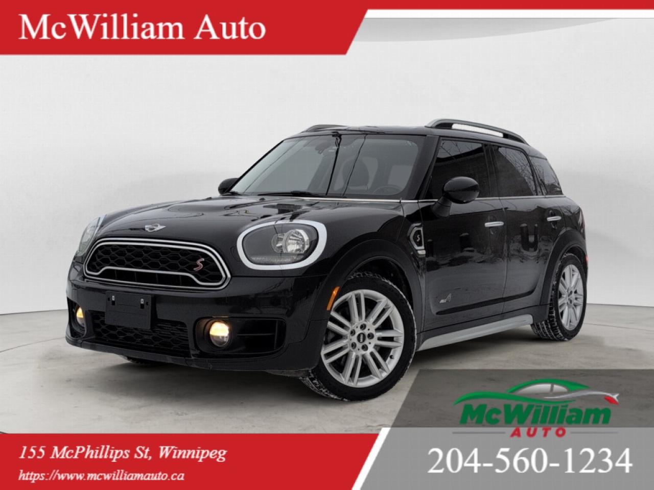 <br>Check out this stylish 2018 MINI Cooper S Countryman SUV! With its sleek black exterior, panoramic roof, ambient lighting, and power tailgate, this car is ready for your next adventure. The AWD system will keep you safe on the road, while the spacious interior with seating for four ensures a comfortable ride. Dont miss out on this awesome car!