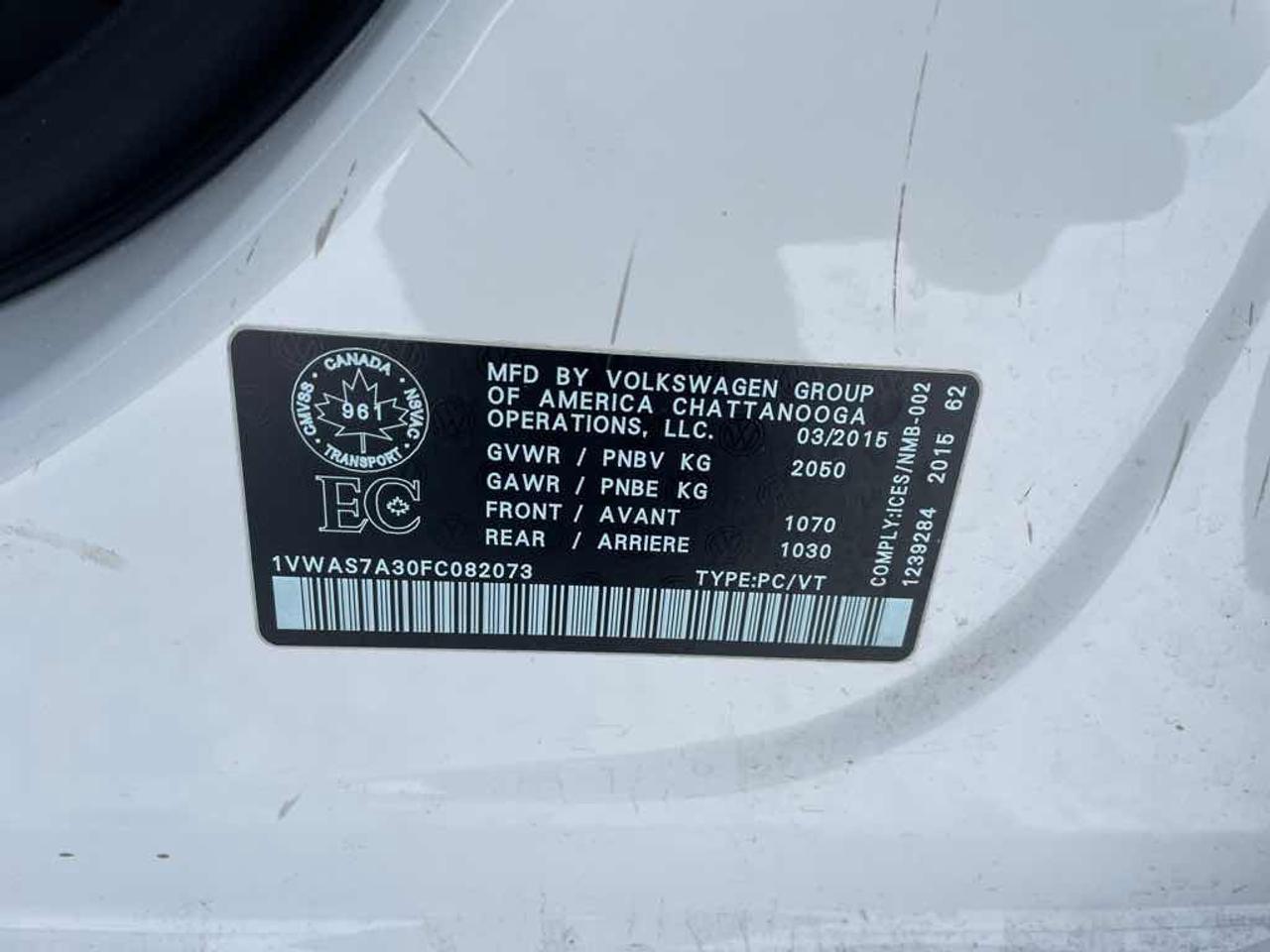 2015 Volkswagen Passat S Photo