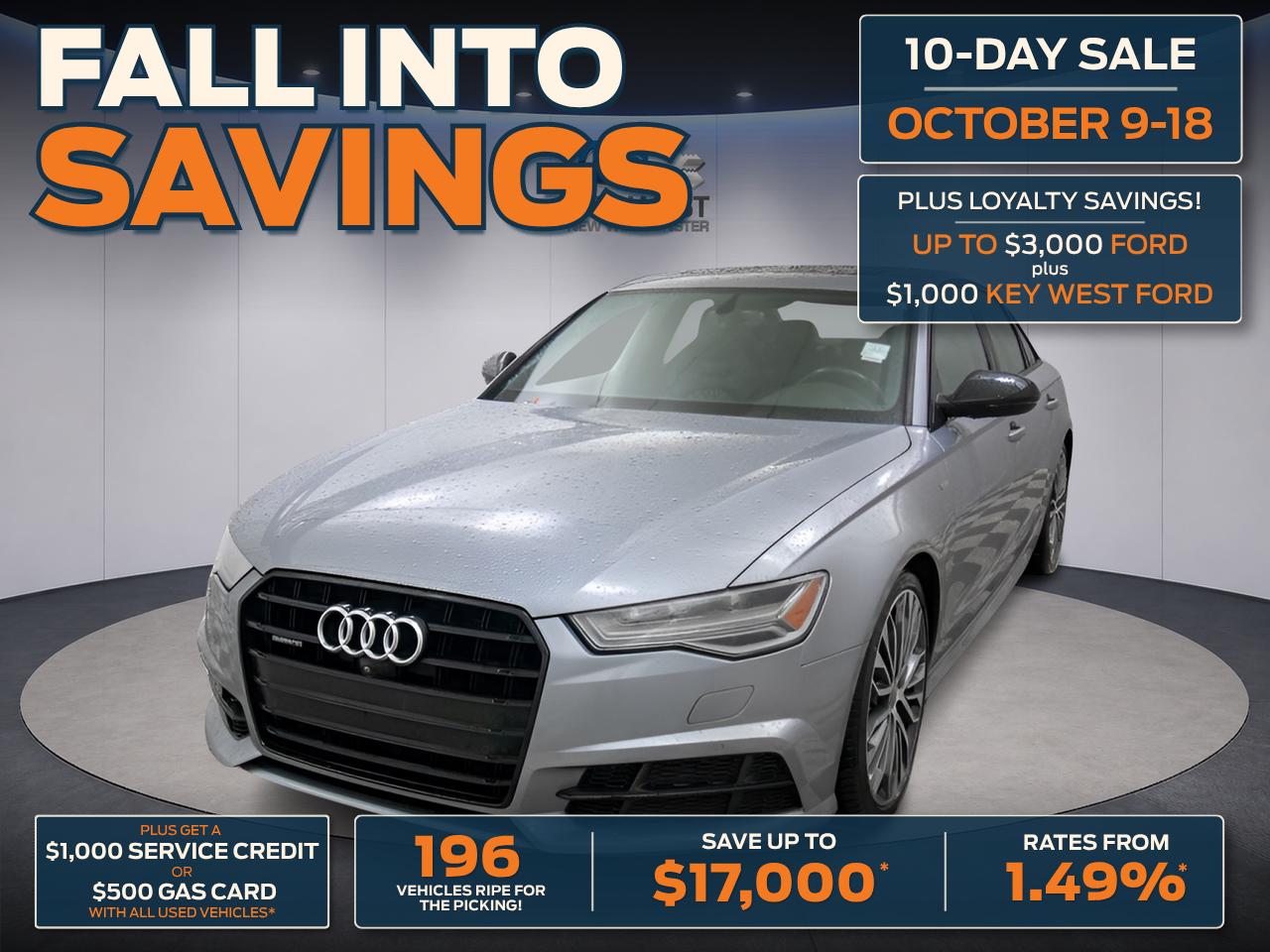Gray 2018 Audi A6 Sedan All-Wheel Drive Automatic