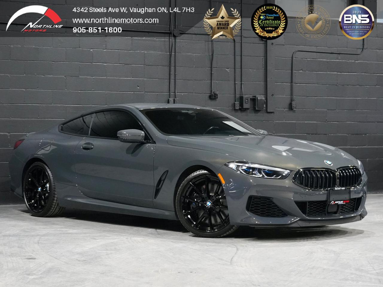 ***QUALIFY FOR A 4 YEAR WARRANTY ON OUR VEHICLES TODAY!!!

Vehicle Options Include:
Navigation, 360 Degree Camera, Keyless Ignition and Entry, Eco Stop/Start, Auto Folding and Dimming Mirrors, Harman Kardon Sound System, Ambient Lighting, Carbon Fiber Trim, Heated and ventilated Seats, Memory Seats, Heated Steering Wheel, Apple CarPlay, Android Auto, Wireless Charging, Power Liftgate, Forward Collision Mitigation, Side Collision Warning, Lane Departure Warning, Active Blind Spot Detection, Bluetooth Connectivity, Audio Voice Control, CLEAN CARFAX

2022 GREY ON BLACK M850i | AWD

Northline Motors is a 5 star, family-owned dealership that prides itself on strong family values and a commitment to excellence. As consecutive winners of the Peoples Top Choice Award in the GTA, recognized as one of the Top Three Best Dealers in Vaughan by Top Three Rated, named Best Canadian Business by the Canada Business Review Board, and accredited by the Better Business Bureau with an A+ rating, our dedication to quality truly stands out. Weve also been honored with the Readers Choice Award in Vaughan. Visit our website for weekly updates on our exciting inventory, or stop by our pressure free, friendly showrooms - coffee and tea are always on us-to experience luxury, comfort, and innovation firsthand. With over 12 years of industry experience, we understand your needs and work tirelessly to deliver an exceptional experience every time. Our competitive prices and extensive selection of premium vehicles are backed by full transparency, comprehensive vehicle history reports, extended warranties, and aftermarket services. Serving customers nationwide, we invite you to call or visit today and become part of the ever growing Northline family. 

Please note: Prices exclude applicable taxes and licensing fees. All vehicles, unless otherwise specified, can be certified for an additional $999; otherwise, as per OMVIC regulations, the vehicle is not drivable, certified, or e tested. 

Although every effort is made to ensure the information provided is accurate and up-to-date, we do not take responsibility for any errors, omissions, or typographical mistakes found on our pages, including vehicle options. Additionally, prices are subject to change without notice. To ensure you have the most up-to-date information, please contact our sales team.