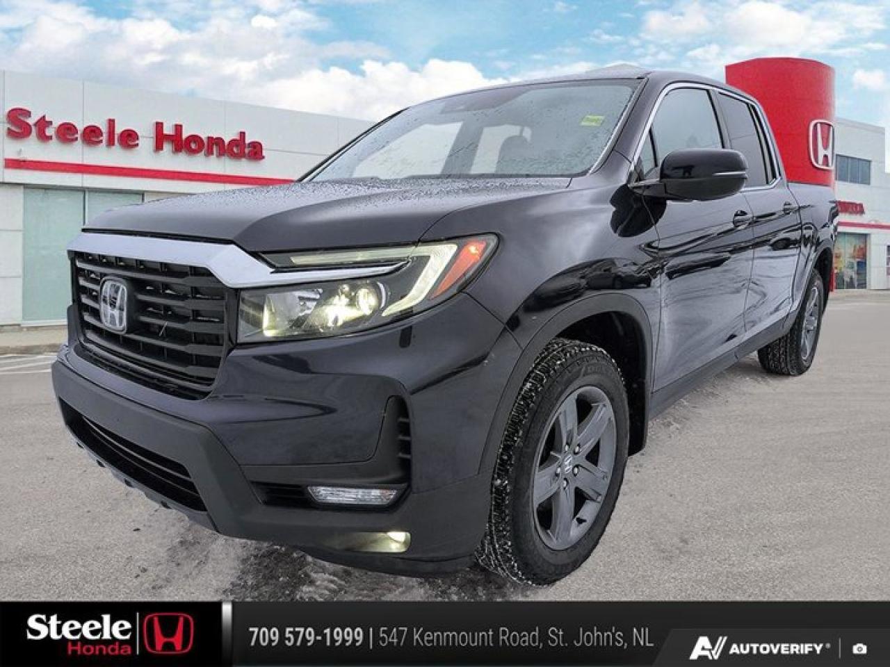 New Price!2022 Honda Ridgeline Touring AWD**Market Value Pricing**, Our financing options fit every customers needs, making auto ownership achievable for all.Honda Certified Details:* Multipoint Inspection* 24 hours/day, 7 days/week* 7 day/1,000 km exchange privilege whichever comes first* 7 year / 160,000 km Power Train Warranty whichever comes first. This is an additional 2 year/60,000 kms beyond the original factory Power Train warranty. Honda Certified Used Vehicles also have the option to upgrade to a Honda Plus Extended Warranty* Exclusive finance rates on Certified Pre-Owned Honda models* Vehicle history report. Access to MyHondaIf you are looking for a sporty sedan, truck, crossover or anything in between, you can be sure to get a great pre-owned vehicle at Steele Honda.Our Core Values are aligned with how we conduct business and how we cultivate success. We believe in doing the right thing, with integrity and transparency. We are committed to excellence and delivering the best experience for customers and employees.