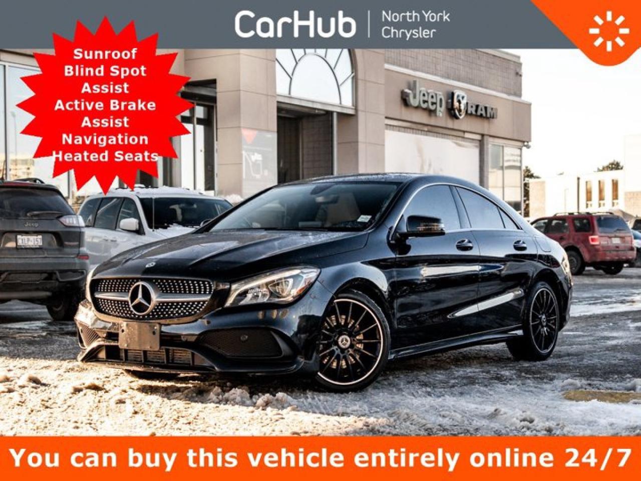 2018 Mercedes-Benz CLA-Class 250 Sunroof Blind Spot Assist Active Brake Assist Navi Heated Seats Photo