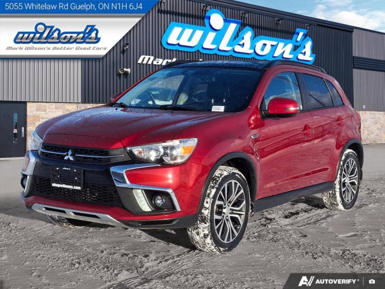 Check out this certified 2019 Mitsubishi RVR GT Premium AWD | Leather | Fixed Glass Roof | Premium Audio with Sub | CarPlay + Android | Power Seat & More!. Its Automatic transmission and 2.4 L engine will keep you going. This Mitsubishi RVR has the following options: Fixed Glass Roof, Leather, Air Conditioning, Heated Seats, Tilt Steering Wheel, Steering Radio Controls, Power Windows, Power Locks, and Traction Control. Stop by and visit us at Mark Wilsons Better Used Cars, 5055 Whitelaw Road, Guelph, ON N1H 6J4.60+ years of World Class Service!500+ Live Market Priced VEHICLES! ONE MASSIVE LOCATION!Free Local Delivery Available!FINANCING! - Better than bank rates! 6 Months No Payments available on approved credit OAC. Zero Down Available. We have expert licensed credit specialists to secure the best possible rate for you and keep you on budget ! We are your financing broker, let us do all the leg work on your behalf! Click the RED Apply for Financing button to the right to get started or drop in today!BAD CREDIT APPROVED HERE! - You dont need perfect credit to get a vehicle loan at Mark Wilsons Better Used Cars! We have a dedicated licensed team of credit rebuilding experts on hand to help you get the car of your dreams!WE LOVE TRADE-INS! - Top dollar trade-in values!SELL us your car even if you dont buy ours! HISTORY: Free Carfax report included.Certification included! No shady fees for safety!EXTENDED WARRANTY: Available30 DAY WARRANTY INCLUDED: 30 Days, or 3,000 km (mechanical items only). No Claim Limit (abuse not covered)5 Day Exchange Privilege! *(Some conditions apply)CASH PRICES SHOWN: Excluding HST and Licensing Fees.2021-2026 vehicles may be daily rentals. Please inquire with your Salesperson.
