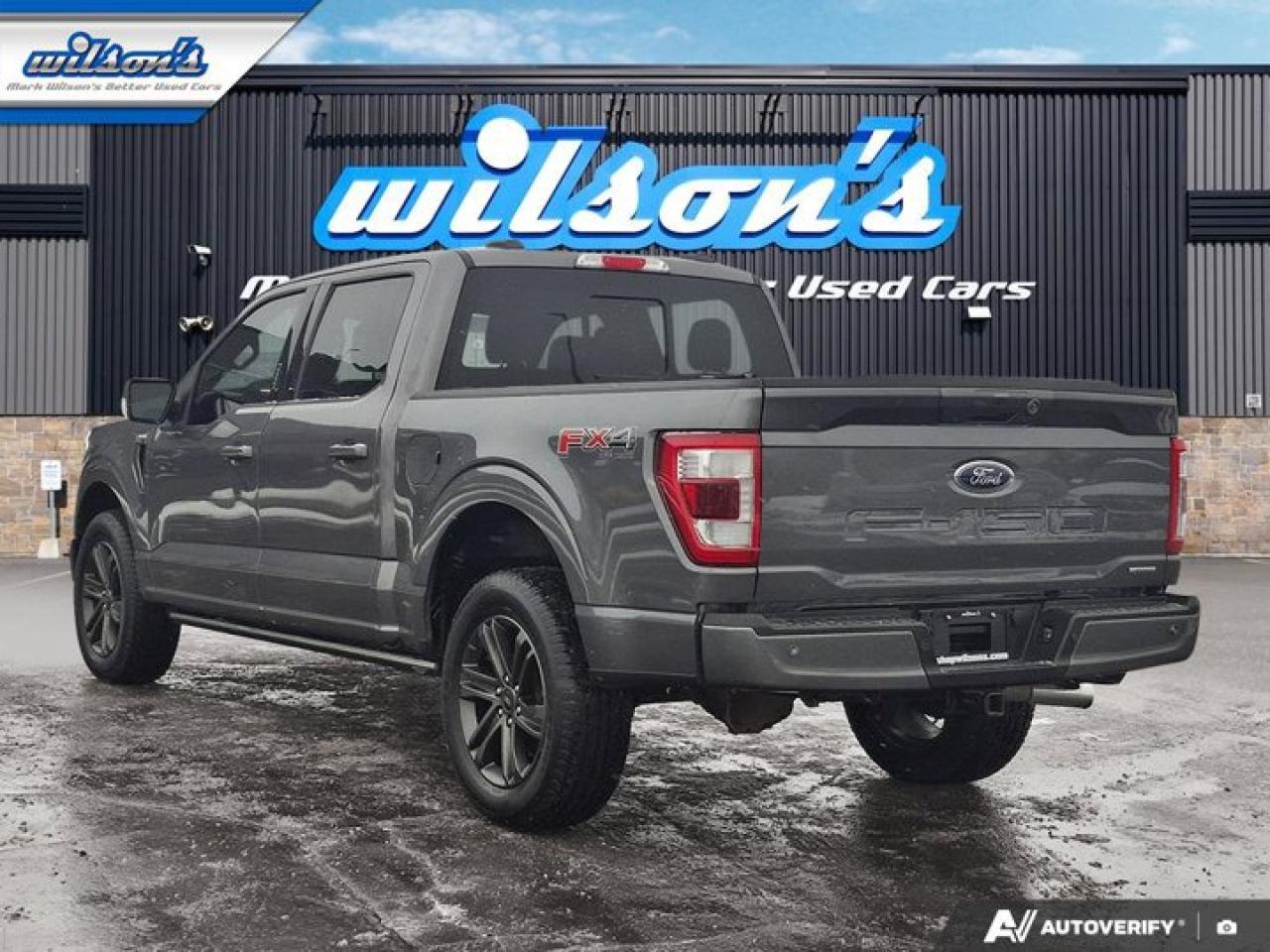 2021 Ford F-150 Lariat 4x4 | Leather | Heated and Cooled Seats | Remote Start | Moonroof | Trailer Tow | FX4 & More! Photo2