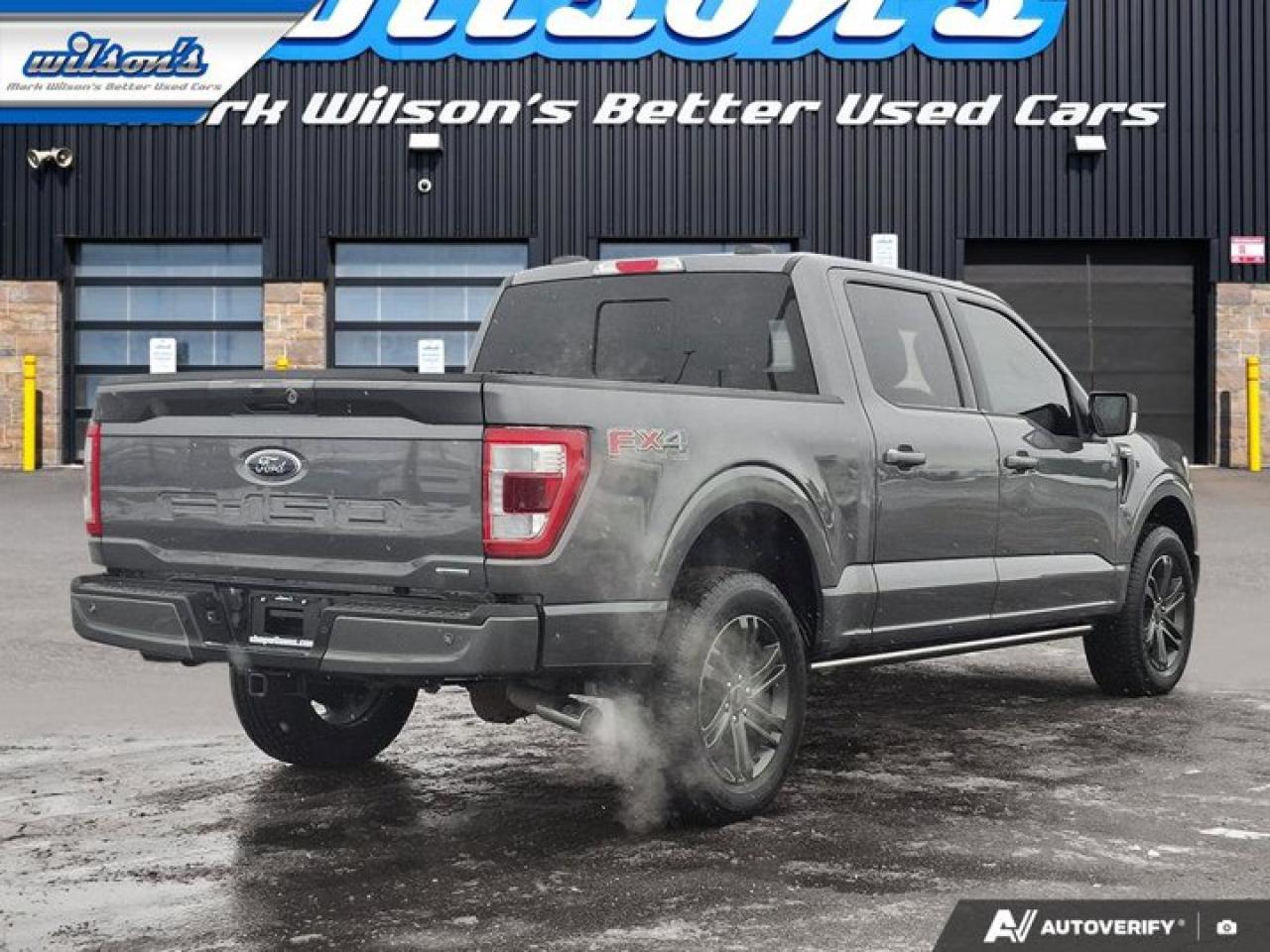 2021 Ford F-150 Lariat 4x4 | Leather | Heated and Cooled Seats | Remote Start | Moonroof | Trailer Tow | FX4 & More! Photo4