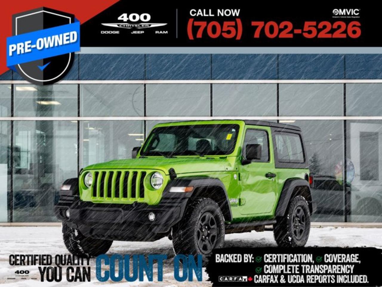 Used 2019 Jeep Wrangler SPORT for sale in Innisfil, ON