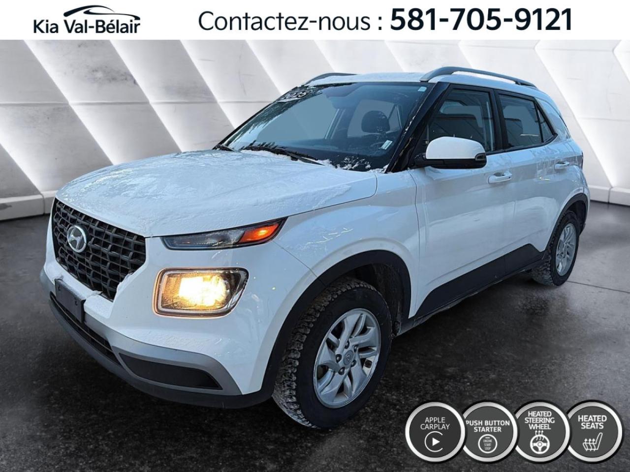 Used 2025 Hyundai Venue PREFERRED *CRUISE *CAMÉRA *CARPLAY *SIÈGES/VOLANT CHAUFF for sale in Québec, QC