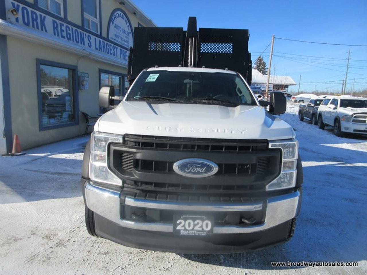 2020 Ford F-550 WORK READY XL-PACKAGE 3 PASSENGER 6.7L - POWER STROKE DIESEL.. 4X4.. REGULAR-CAB.. HYDRAULIC-DUMP-BOX.. TRAILER BRAKE.. Photo