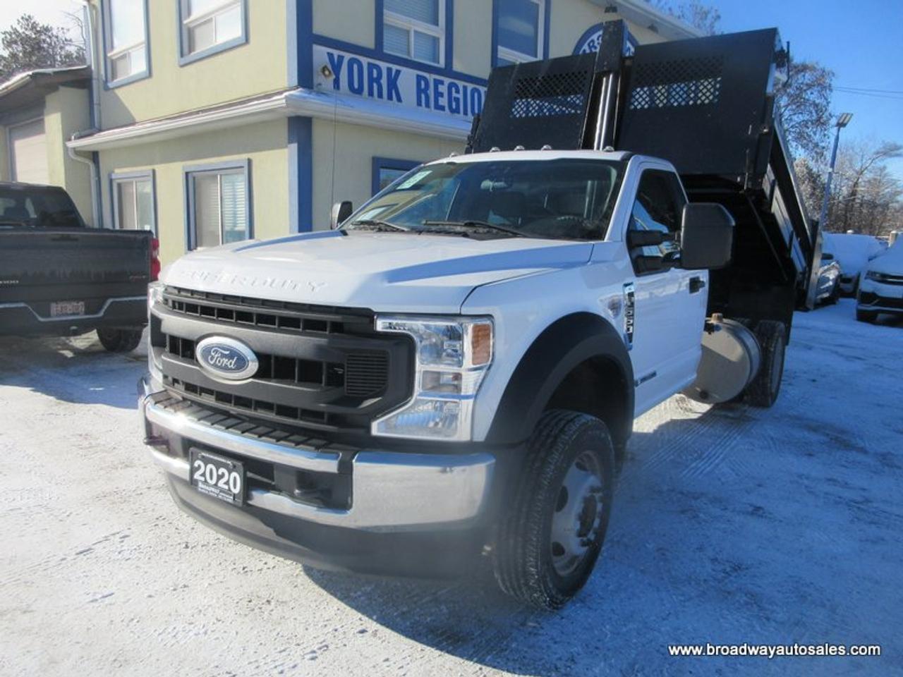 2020 Ford F-550 WORK READY XL-PACKAGE 3 PASSENGER 6.7L - POWER STROKE DIESEL.. 4X4.. REGULAR-CAB.. HYDRAULIC-DUMP-BOX.. TRAILER BRAKE.. Photo