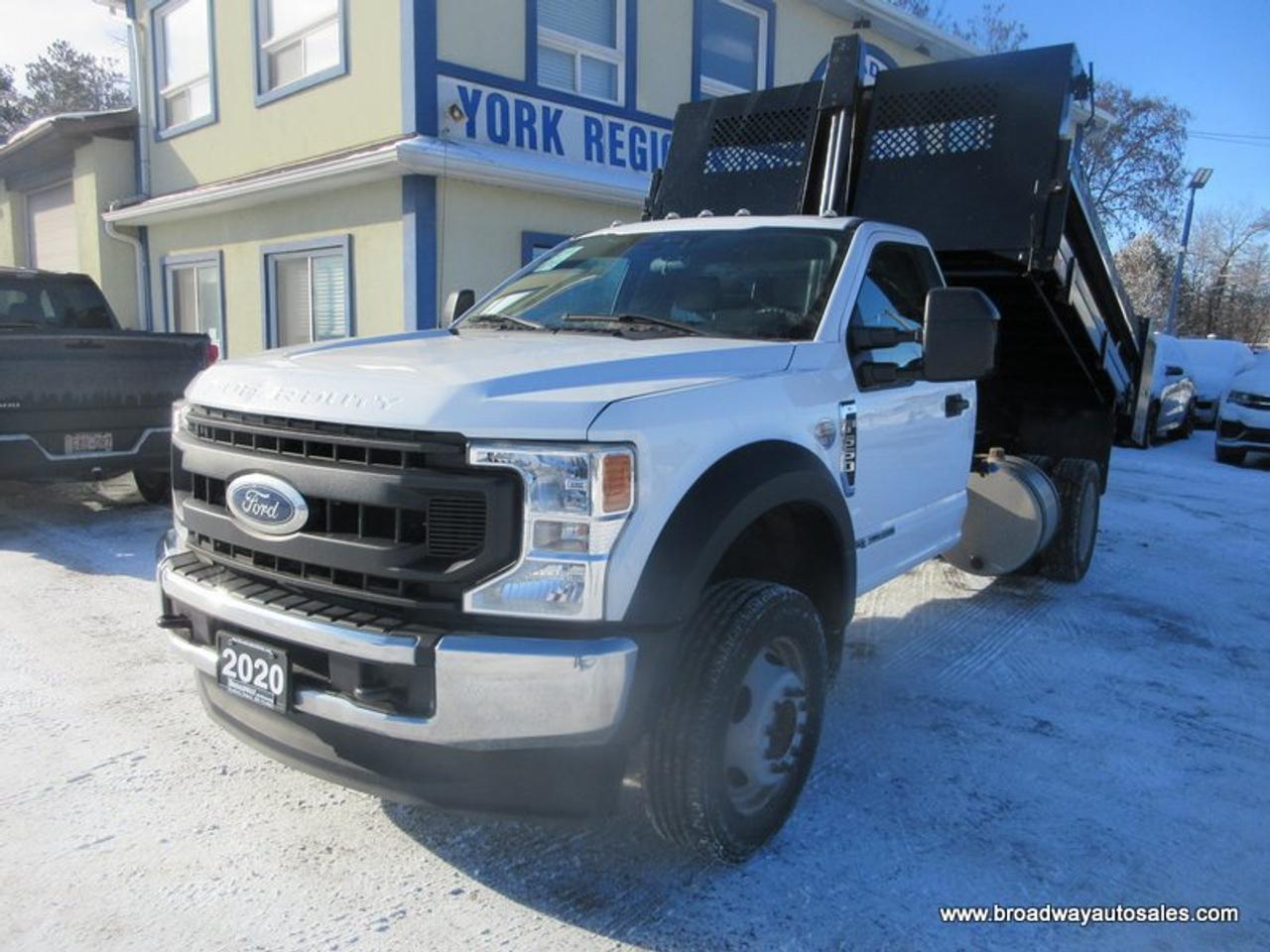 2020 Ford F-550 WORK READY XL-PACKAGE 3 PASSENGER 6.7L - POWER STROKE DIESEL.. 4X4.. REGULAR-CAB.. HYDRAULIC-DUMP-BOX.. TRAILER BRAKE.. Photo