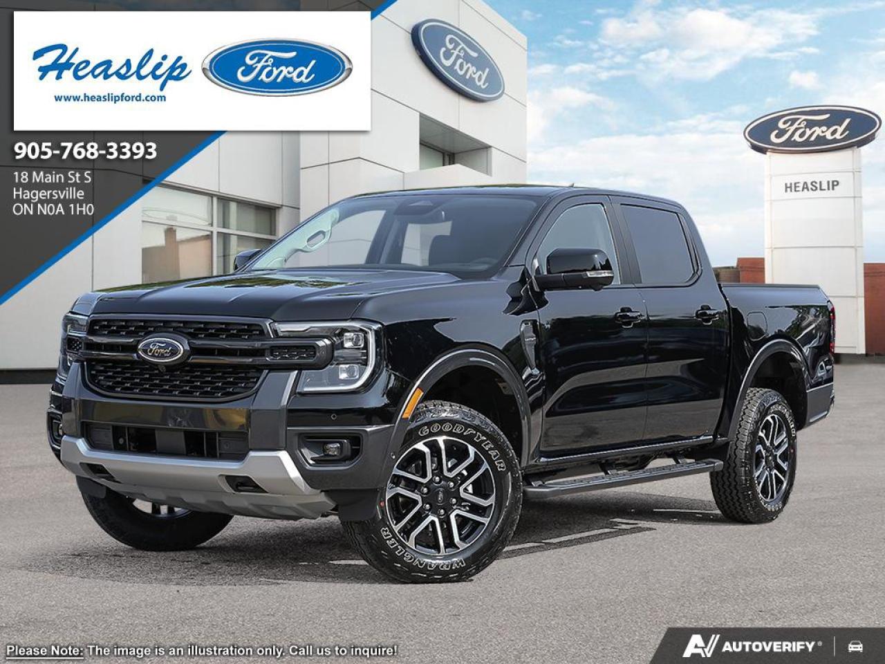 <p>Looking for a rugged yet refined pickup thats ready for anything? Feast your eyes on this brand-new 2025 Ford Ranger Lariat, now available at Heaslip Ford! This Shadow Black beauty is more than just a truck; its a statement. With its bold lines and commanding presence, this Ranger Lariat is designed to turn heads on the streets and conquer any terrain you throw its way. Step inside and experience a world of comfort and sophistication, where premium materials and thoughtful design create an inviting cabin.</p><p>&nbsp;</p><p>This 4-wheel drive pickup is equipped to handle both your daily commute and your weekend adventures. The powerful 2.7L EcoBoost V6 engine provides ample power, while the electronic 10-speed automatic transmission ensures smooth and efficient performance. The Lariat trim offers a host of premium features, making every drive a pleasure.</p><p>&nbsp;</p><p>Here are five features that make this 2025 Ford Ranger Lariat stand out:</p><p><br><br></p><ul><ul><li><strong>Powerful EcoBoost Engine:</strong> Experience exhilarating performance with the robust 2.7L EcoBoost V6 engine.</li></ul></ul><p>&nbsp;</p><ul><ul><li><strong>Luxurious Leather-Trimmed Heated Seats:</strong> Sink into the comfort of premium leather and enjoy the warmth of heated front seats.</li></ul></ul><p>&nbsp;</p><ul><ul><li><strong>Advanced Towing Package:</strong> Confidently haul your gear with the included trailer tow package.</li></ul></ul><p>&nbsp;</p><ul><ul><li><strong>Integrated Box Side Step:</strong> Easily access the truck bed with the convenient integrated box side step.</li></ul></ul><p>&nbsp;</p><ul><ul><li><strong>Rugged 4-Wheel Drive:</strong> Tackle any terrain with the confidence of 4-wheel drive.</li></ul></ul><p><br><br></p><p><strong><em>Powered by AutoIntelligence&trade;</em></strong><br>Vehicle information has been generated using artificial intelligence and is provided for informational purposes only. While efforts are made to ensure accuracy, please confirm all details directly with the dealer.</p><p>&nbsp;</p>