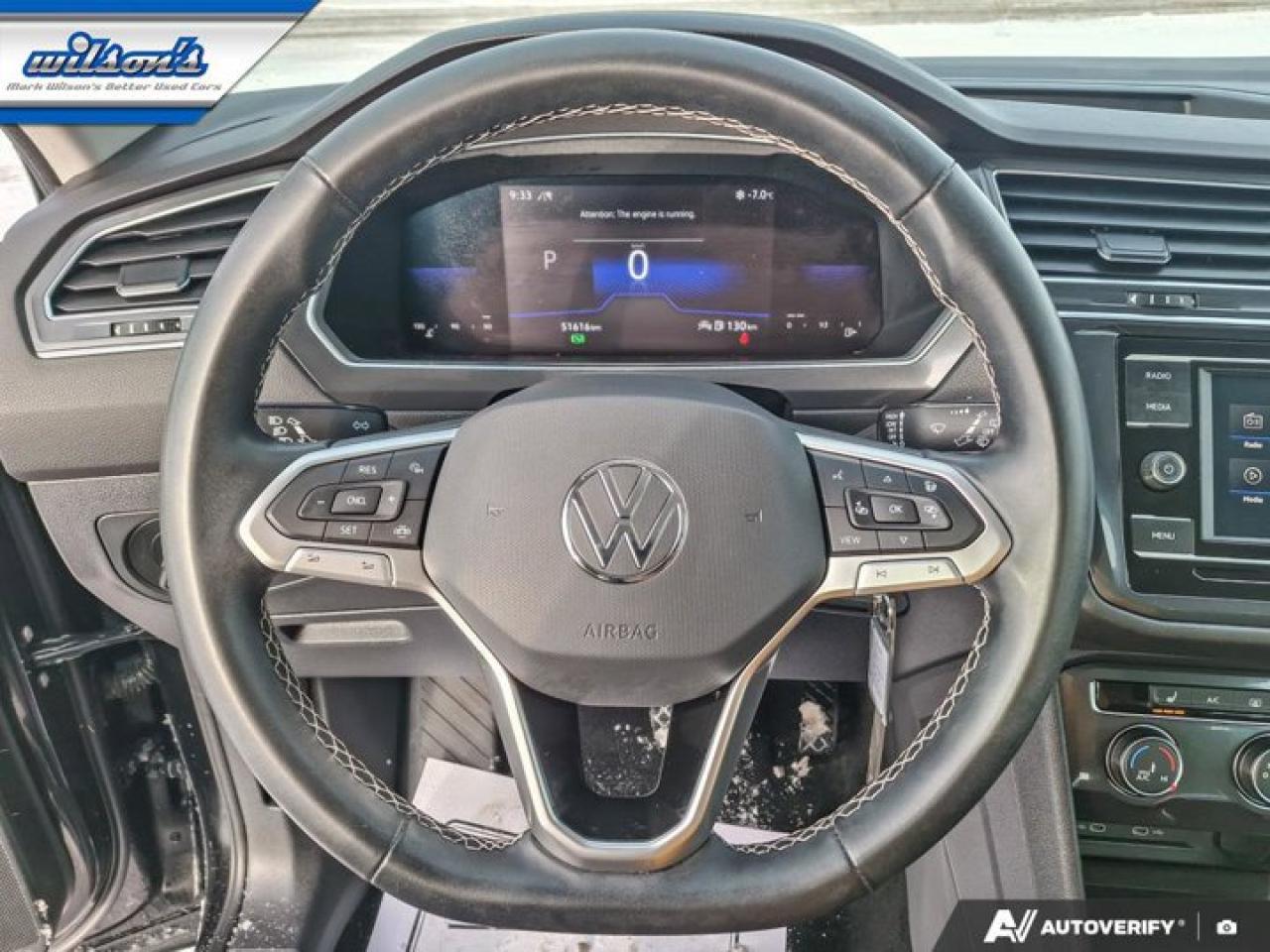 2022 Volkswagen Tiguan Trendline AWD | Blind Spot Monitor | Carplay and Android Auto | Heated Seats + Steering | and More ! Photo