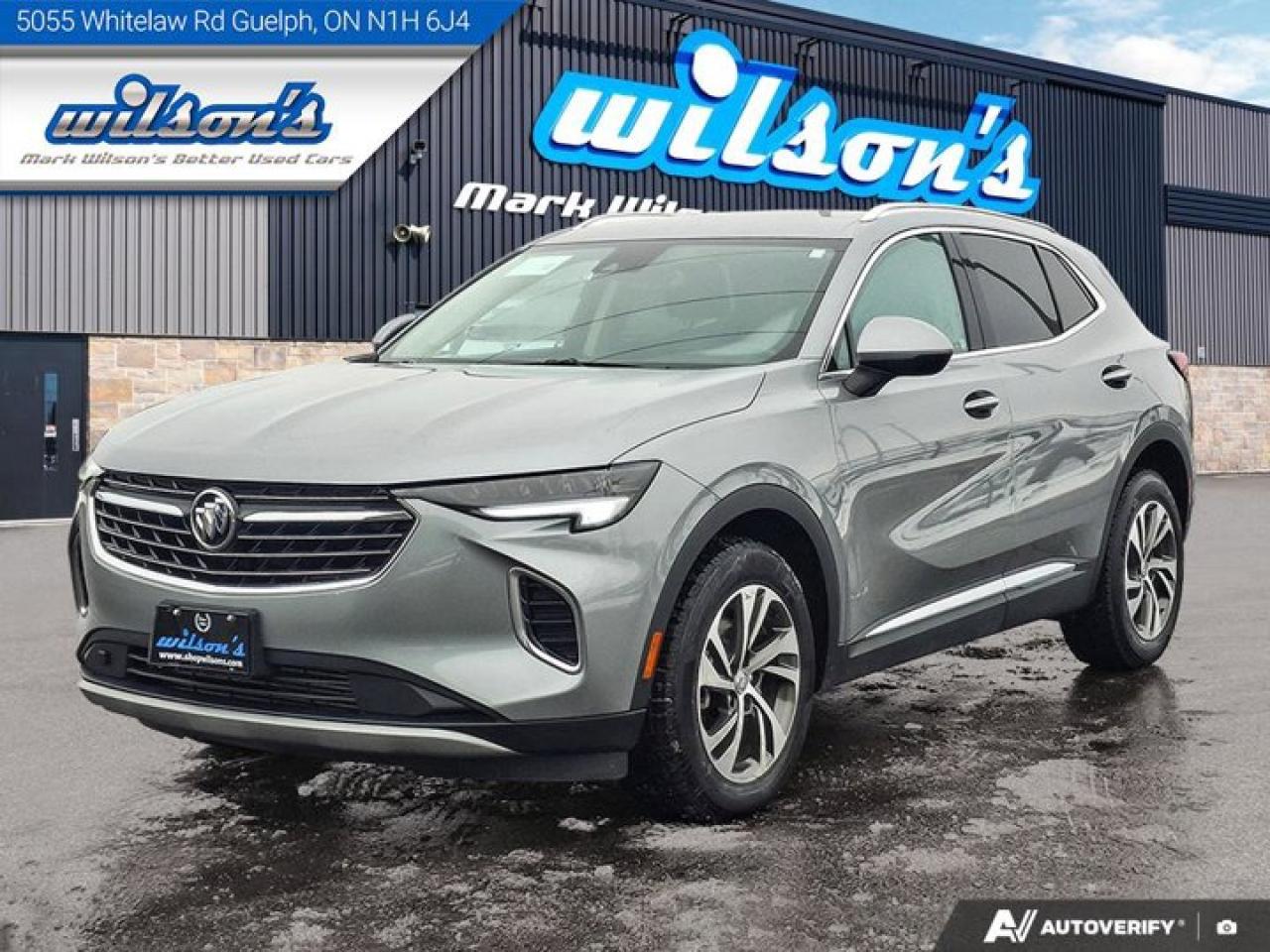 Check out this certified 2023 Buick Envision Essence AWD | Leather | Heated Wheel + Seats | CarPlay + Android | Power Seat | Rear Cam & More !. Its Automatic transmission and 2.0L engine will keep you going. This Buick Envision has the following options: Reverse Camera, Leather, Heated Steering Wheel, Air Conditioning, Heated Seats, Tilt Steering Wheel, Steering Radio Controls, Power Windows, Power Locks, and Traction Control. See it for yourself at Mark Wilsons Better Used Cars, 5055 Whitelaw Road, Guelph, ON N1H 6J4.60+ years of World Class Service!500+ Live Market Priced VEHICLES! ONE MASSIVE LOCATION!Free Local Delivery Available!FINANCING! - Better than bank rates! 6 Months No Payments available on approved credit OAC. Zero Down Available. We have expert licensed credit specialists to secure the best possible rate for you and keep you on budget ! We are your financing broker, let us do all the leg work on your behalf! Click the RED Apply for Financing button to the right to get started or drop in today!BAD CREDIT APPROVED HERE! - You dont need perfect credit to get a vehicle loan at Mark Wilsons Better Used Cars! We have a dedicated licensed team of credit rebuilding experts on hand to help you get the car of your dreams!WE LOVE TRADE-INS! - Top dollar trade-in values!SELL us your car even if you dont buy ours! HISTORY: Free Carfax report included.Certification included! No shady fees for safety!EXTENDED WARRANTY: Available30 DAY WARRANTY INCLUDED: 30 Days, or 3,000 km (mechanical items only). No Claim Limit (abuse not covered)5 Day Exchange Privilege! *(Some conditions apply)CASH PRICES SHOWN: Excluding HST and Licensing Fees.2021-2026 vehicles may be daily rentals. Please inquire with your salesperson.We have made every reasonable attempt to ensure options are correct but please verify with your sales professional