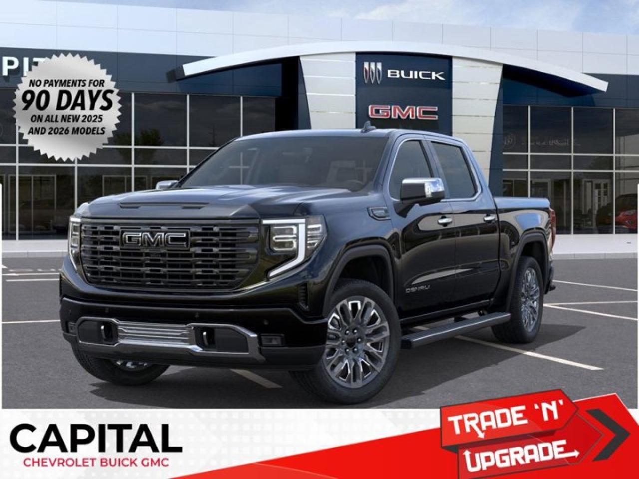 This GMC Sierra 1500 delivers a Gas V8 6.2L/376 engine powering this Automatic transmission. TRANSMISSION, 10-SPEED AUTOMATIC WITH ELECTRONIC PRECISION SHIFT, ELECTRONICALLY CONTROLLED with overdrive, and tow/haul mode and steering column paddle shifters. Includes Cruise Grade Braking and Powertrain Grade Braking (STD), REAR AXLE, 3.23 RATIO, PREMIUM FLOOR LINERS WITH REMOVABLE CARPET INSERT, FRONT.*This GMC Sierra 1500 Comes Equipped with These Options *GVWR, 7100 LBS. (3221 KG) (STD), ENGINE, 6.2L ECOTEC3 V8 (420 hp [313 kW] @ 5600 rpm, 460 lb-ft of torque [624 Nm] @ 4100 rpm); featuring Dynamic Fuel Management (STD), ENGINE BLOCK HEATER, DENALI ULTIMATE PREFERRED EQUIPMENT GROUP includes standard equipment, 3 YEARS SIRIUSXM, Wireless, Apple CarPlay / Wireless Android Auto, Wireless Charging, Wipers, front rain-sensing, Windows, power rear, express down, Windows, power front, drivers express up/down.* Stop By Today *Treat yourself- stop by Capital Chevrolet Buick GMC Inc. located at 13103 Lake Fraser Drive SE, Calgary, AB T2J 3H5 to make this car yours today!