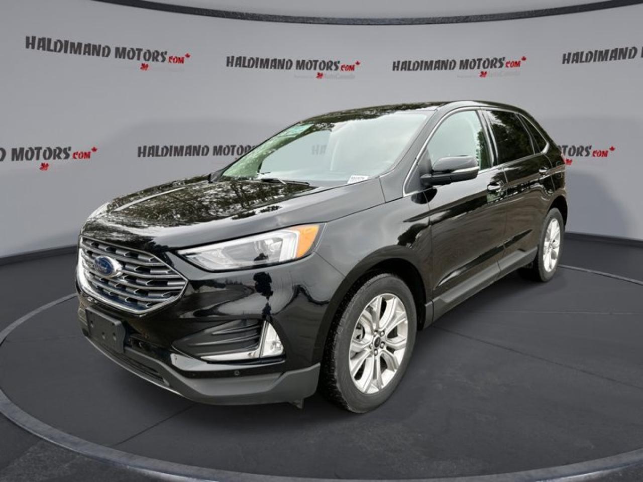 This Ford Edge has a strong Turbo Gas 4cyl 2.0L engine powering this Automatic transmission. Engine: Twin-Scroll 2.0L Ecoboost: auto start-stop technology (STD), Power Passenger Seat, Power Hatch, Power Drivers Seat, Panoramic Roof.*This Ford Edge Comes Equipped with These Options *Leather Seats, Lane Departure, Heated Steering Wheel, Heated Seats - Front, Factory Remote Start, Blind Spot Monitoring, Apple Carplay, Android Auto, Adaptive Cruise, Transmission: 8-Speed Automatic, Tires: P245/55R19, SYNC 4A w/Enhanced Voice Recognition, 12 LCD capacitive touchscreen w/swipe capability, wireless phone connection, Reverse Camera Back-Up Camera, Restricted Driving Mode/Alerts, Radio: AM/FM Stereo/MP3 Capable -included: Bang & Olufsen sound system w/12 speakers and subwoofer, HD Radio, speed-compensated volume.*Visit Us Today *Test drive this must-see, must-drive, must-own beauty today at Haldimand Motors Ltd., 42 Talbot St E, Cayuga, ON N0A 1E0.