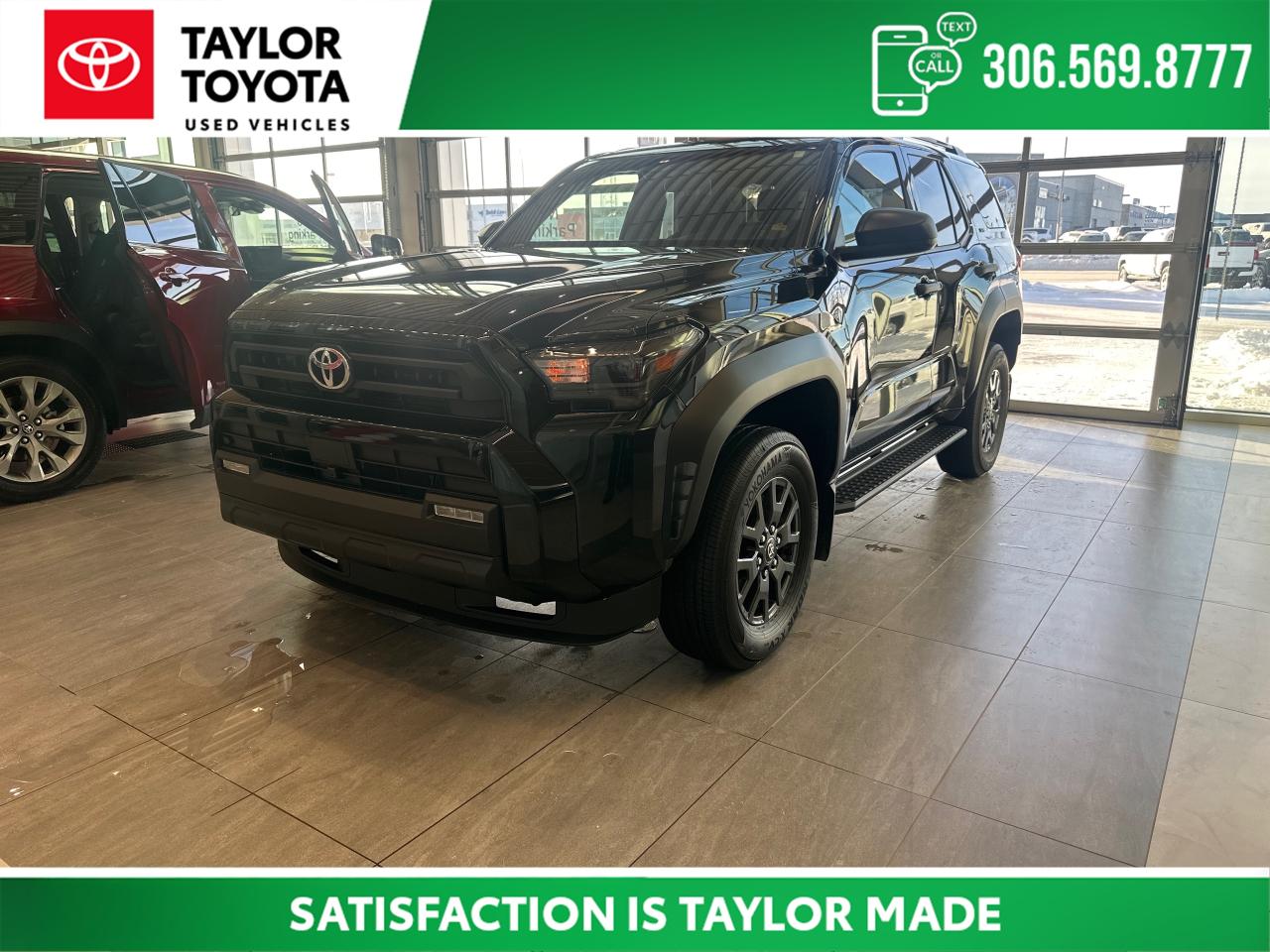 7 Passenger Seating, Backup Camera, Blind Spot Detection, Bluetooth, Heated Seats, 4WD, Blg Grey Cloth, 4Runner 7 Passenger SR5 Grade, 8 Speakers, AM/FM radio: SiriusXM.<br><br><br>2.4L 4-Cylinder 8-Speed Automatic 4WD Odometer is 2067 kilometers below market average!<br><br><br>As a family run business, we at Taylor Toyota understand the need to provide you with the highest quality automobile goods and services. Our services dont start and stop from the moment you step onto our lot to the moment you drive off; we always make sure you are being taken care of throughout the lifetime of your vehicle.<br><br><br>90-Day No Payment Promotion On approved credit. Interest may accrue during the deferral period. The 90-day payment deferral is offered through participating lenders, including Scotiabank, and is subject to lender approval. Final terms and conditions are determined by the lending institution.