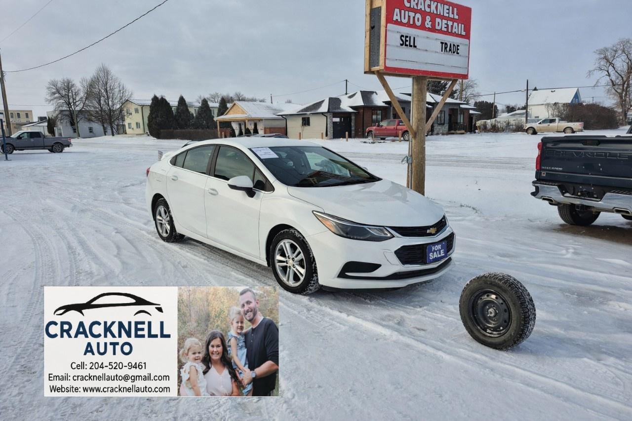 <p><em>2018 Chevrolet Cruze Safetied/ Clean Title -Serviced, and Ready to Hit the Road - $120 Bi-Weekly + Tax</em></p><p><span style=color:rgb( 15 , 15 , 15 )>Located in Carberry, but capable of bringing to Brandon. Priced to Sell! Carfax Available, excellent condition.</span></p><ul><li><p>Fuel-efficient engine delivers a perfect blend of power and economy</p></li><li><p>Bluetooth</p></li><li><p>Winter Wheels</p></li><li><p>Remote Starter</p></li><li><p>Proximity key</p></li><li><p>Sunroof</p></li><li><p>Parking Sensors</p></li><li><p>Apple Carplay/ Android Auto</p></li><li><p>Back up camera</p></li><li><p>Smooth and responsive handling for agile city driving</p></li><li><p>Alloy wheels</p></li></ul><p>Financing available / Warranty Available /Trades Welcome /<span style=color:rgb( 15 , 15 , 15 )>delivery available.</span></p><p></p><p>Toll-free call/text<u> 204-520-9461</u></p><p></p><p>Dealer #5905</p><p></p><p><strong>Vehicle available for dealer trading, perfect subprime car</strong></p><p></p><p>Treaty cards accepted - 7 Day insurances available meaning you can drive home the same day even if MPI is closed (good for weekends and after hours)</p>