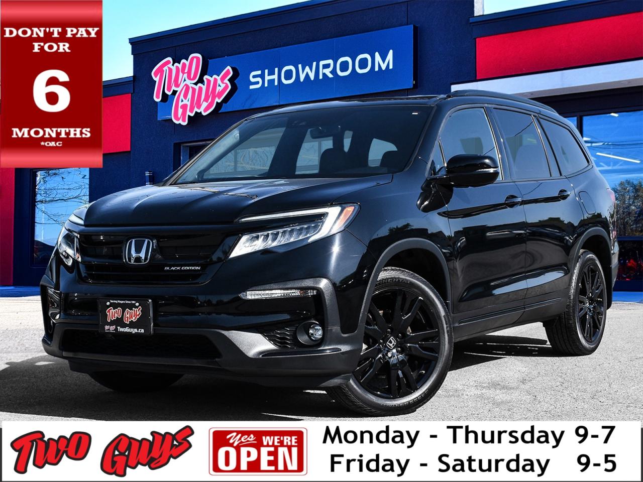 2021 Honda Pilot Black Edition AWD   DVD   Nav   Sunroof   6 Pass Photo0