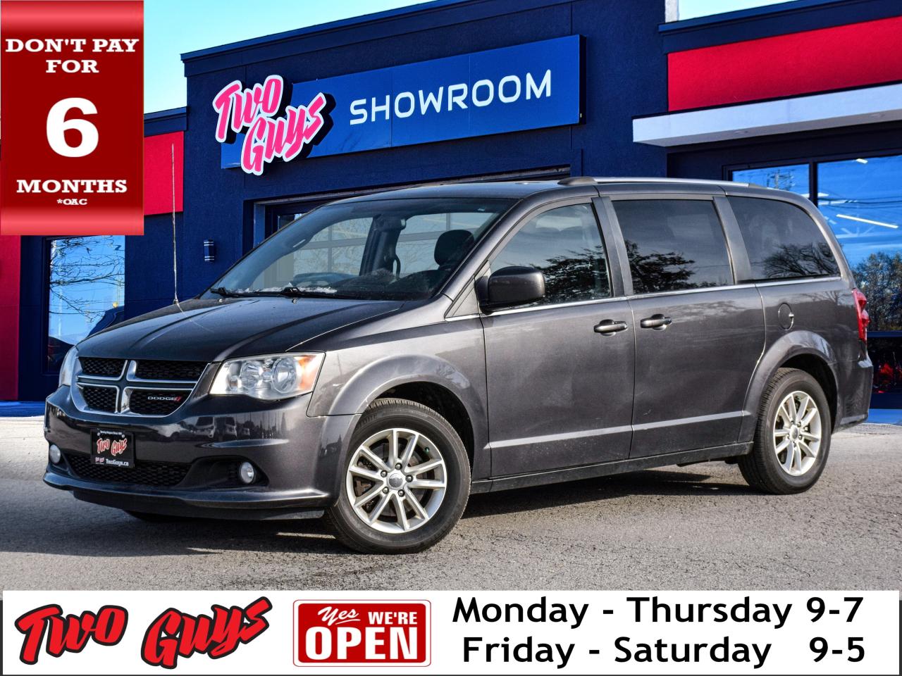 2018 Dodge Grand Caravan SXT Premium Plus   DVD   Lthr   Nav   Pwr Sliders Photo