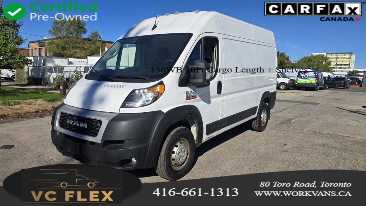 2022 RAM ProMaster Cargo Van 2500 - 136WB (10Ft Cargo Length) High Roof - Shelv Photo