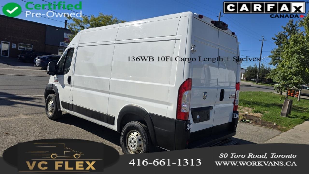 2022 RAM ProMaster Cargo Van 2500 - 136WB (10Ft Cargo Length) High Roof - Shelv Photo