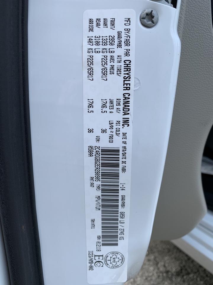 2014 Dodge Grand Caravan !!! SOLD SOLD !!!!  SXT / 124537 KMS !!!! Photo