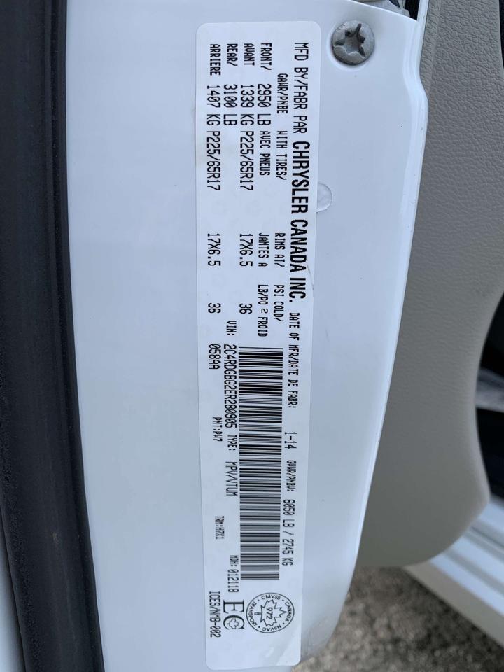 2014 Dodge Grand Caravan !!! SOLD SOLD !!!!  SXT / 124537 KMS !!!! Photo