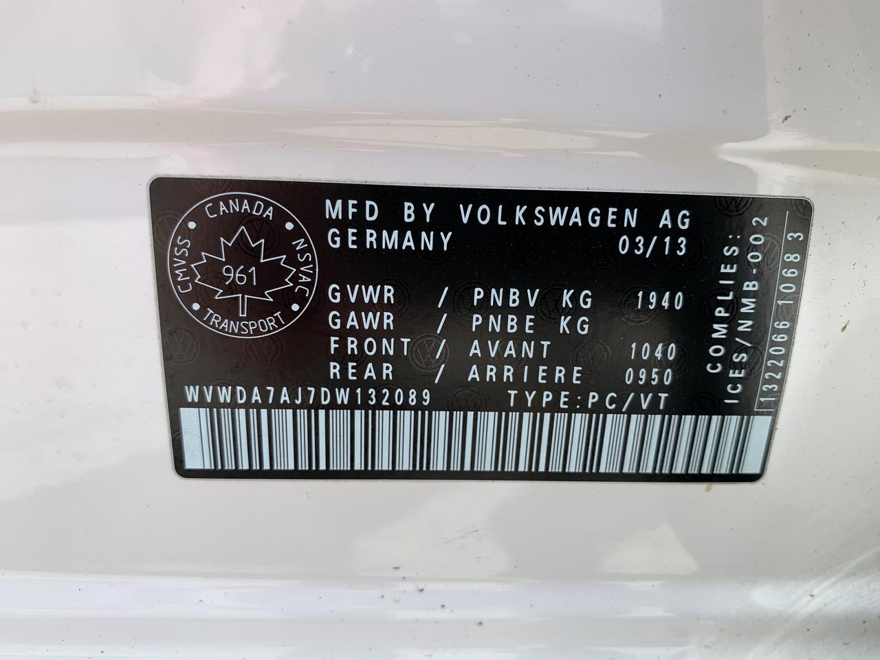 2013 Volkswagen Golf 5dr HB Auto Wolfsburg Edition !! 138976 KMS ! MINT Photo