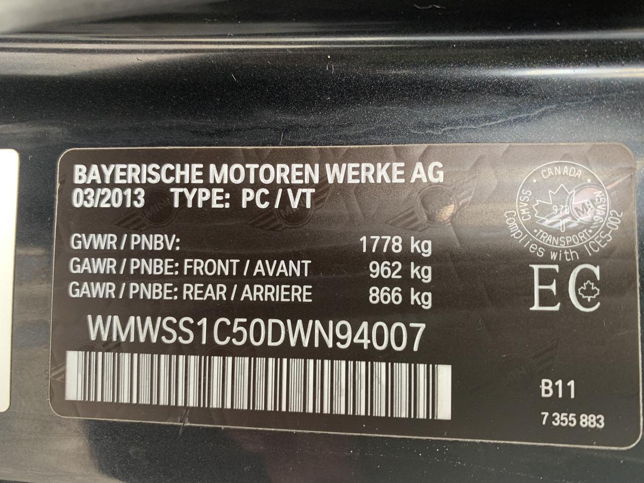 2013 MINI Cooper Paceman 2dr / PACEMAN /   59602 KMS !!! AUTO !! ONE OWNER Photo