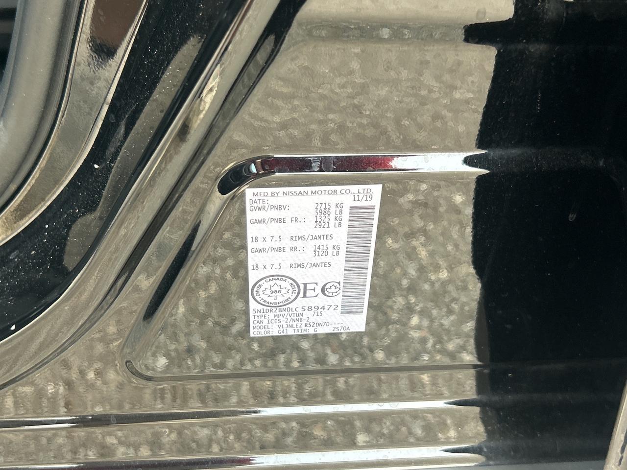 2020 Nissan Pathfinder SV Tech   Nav   7 Pass   Clean Carfax Photo