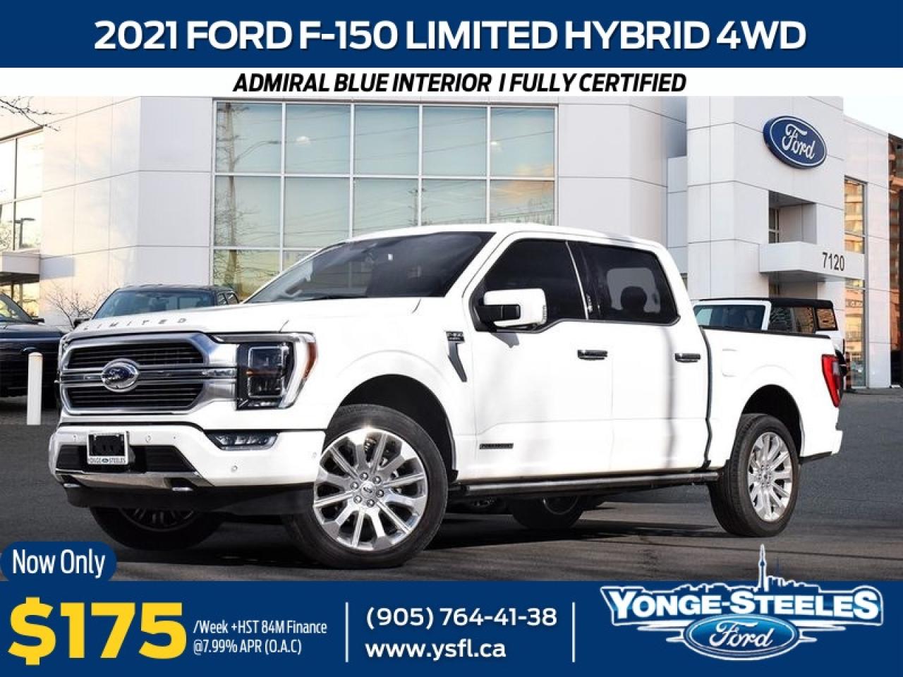 2021 Ford F-150 Limited HYBRID 4WD ADMIRAL BLUE INT GOOD CONDITION Photo0