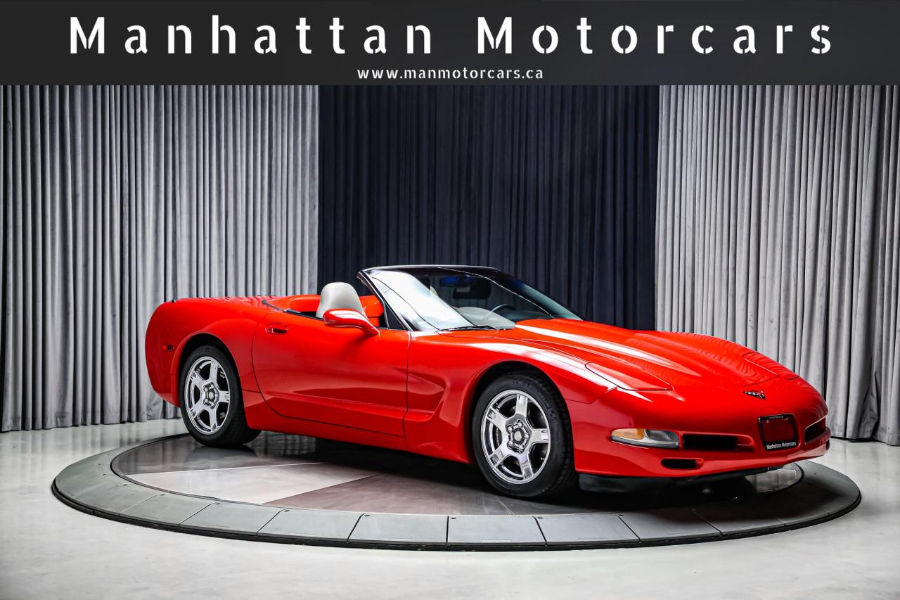 1999 Chevrolet Corvette CONVERTIBLE MANUAL 345HP Z51PKG WHITETOP GREYINT Photo